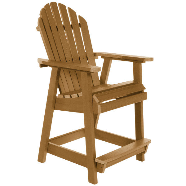 Premium Commercial-Grade Muskoka Adirondack Counter Height Dining Chair - Heavy Duty Outdoor Deck Furniture for Patio, Garden & Poolside Relaxation