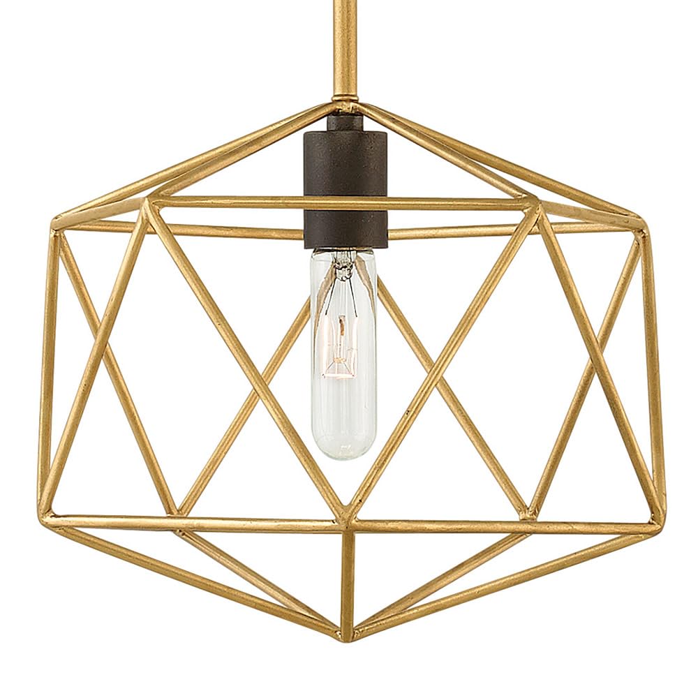 Hinkley Astrid Collection Transitional One Light Pendant - Deluxe Gold Finish, Modern Ceiling Light Fixture for Dining Room, Kitchen Island & Bedroom Decor