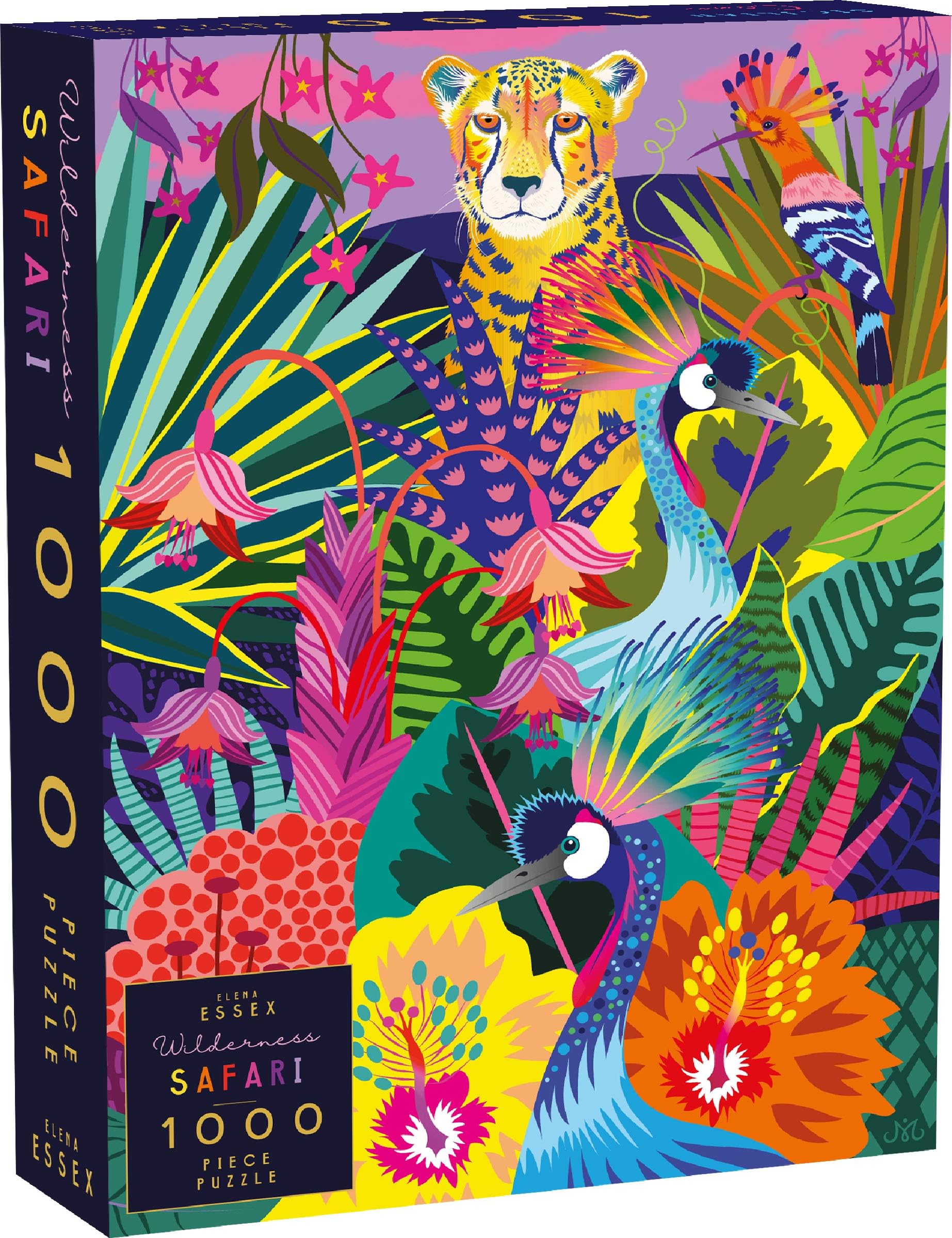 1000 Piece Wilderness Safari Puzzle by Elena Essex - Adult Jigsaw Puzzle with Animal & Jungle Art (49x68cm) | Perfect for Family Game Night, Relaxation & Home Decor