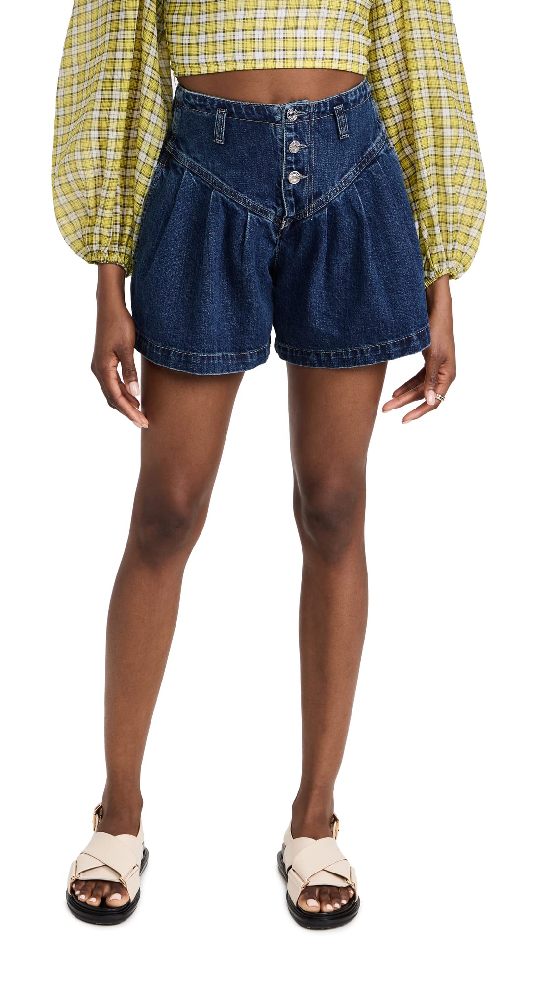 Edwin Women's Jenni Align Skort Shorts - High Waist Yoga Skirt with Built-in Shorts for Running, Tennis & Workout - Comfortable Athletic Skort for Women