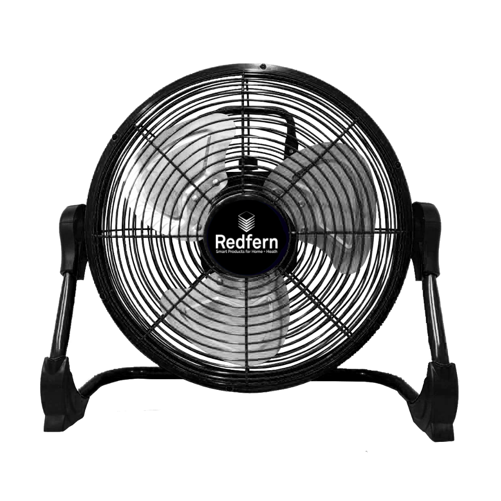 iQ Rechargeable Floor Fan - Powerful 3-Speed Cooling for Home, Office & Outdoor Use - Quiet & Portable Air Circulation Fan for Summer