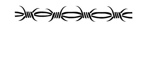 Barbed Wire Barb Tribal Vinyl Decal Sticker - Die Cut Custom Sticker for Windows, Cars, Trucks, Laptops, MacBooks & Smooth Surfaces - Perfect for Car Decoration, Laptop Customization & Home Decor