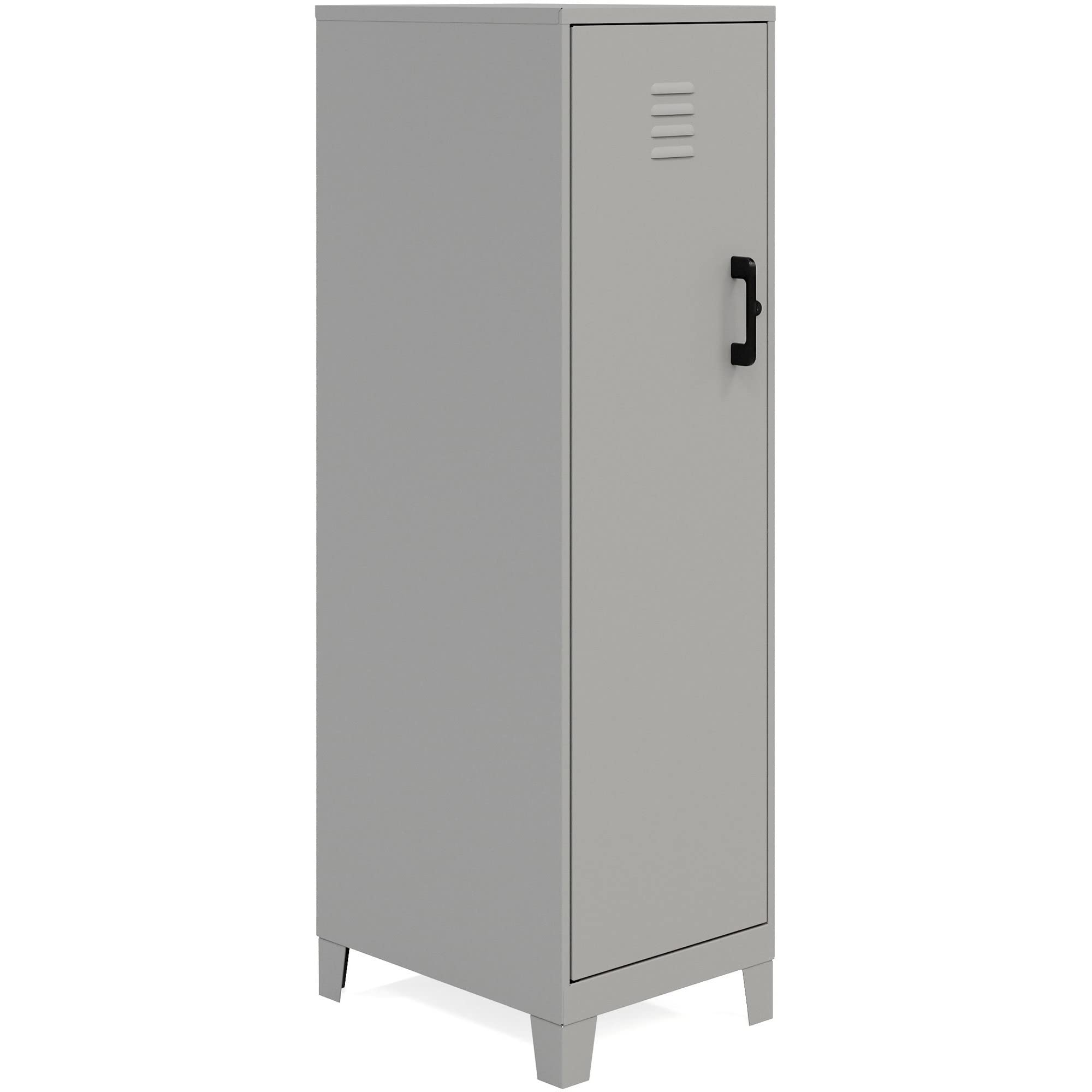 LYS SOHO 4-Shelf Storage Locker in Gray - Perfect for Home, Office, Dorm & Garage Organization