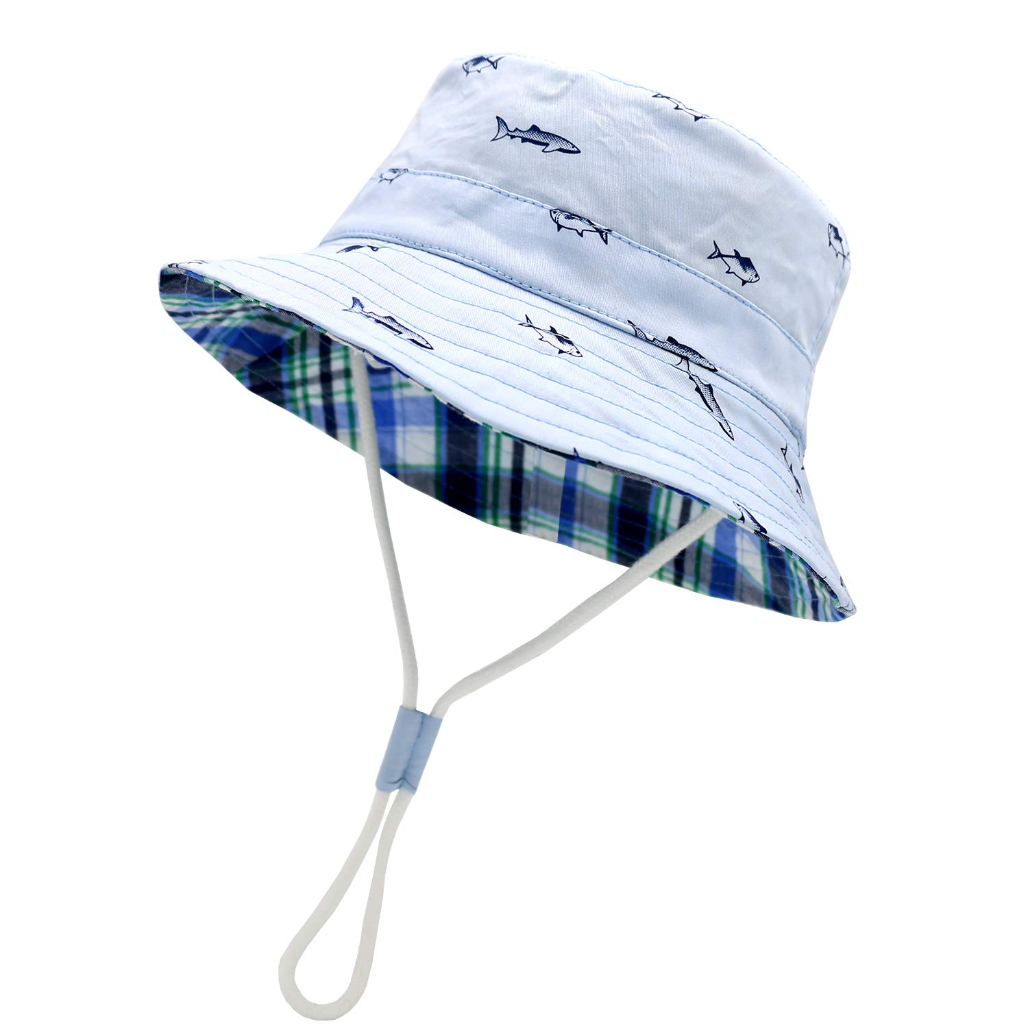 UPF 50+ Baby Sun Hat for Boys & Girls - Toddler Summer Bucket Hat with Wide Brim - UV Protection Beach Hat for Outdoor Play, Pool, and Park Adventures