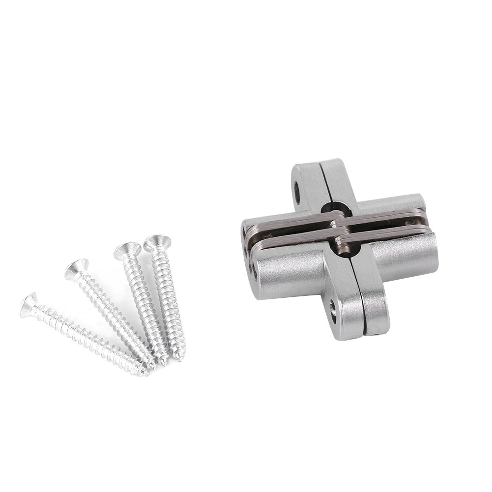 Zinc Alloy 180 Degree Cabinet Hinge - Heavy Duty Sliding Door Hinges with Screws (43.7mm, 1 Pack) - Perfect for Kitchen Cabinets, Wardrobes & Furniture Doors
