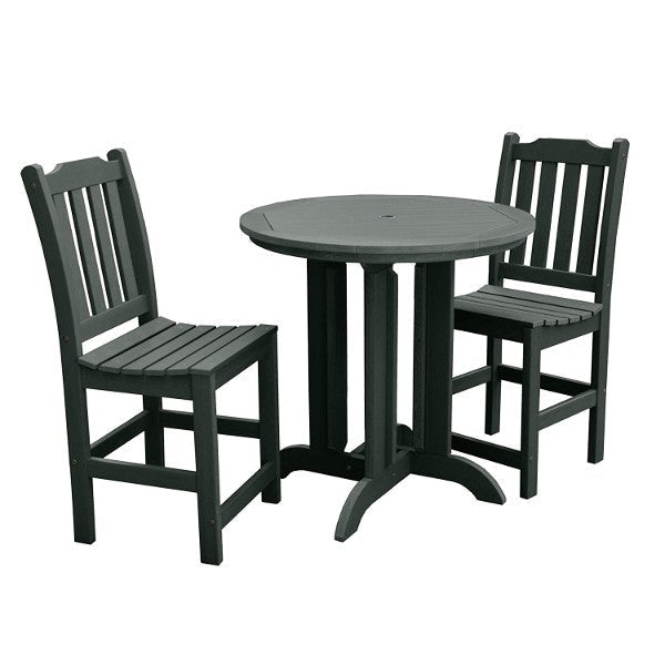 Lehigh Collection 3-Piece Round Outdoor Patio Dining Set - Perfect for Backyard, Garden & Poolside Entertaining