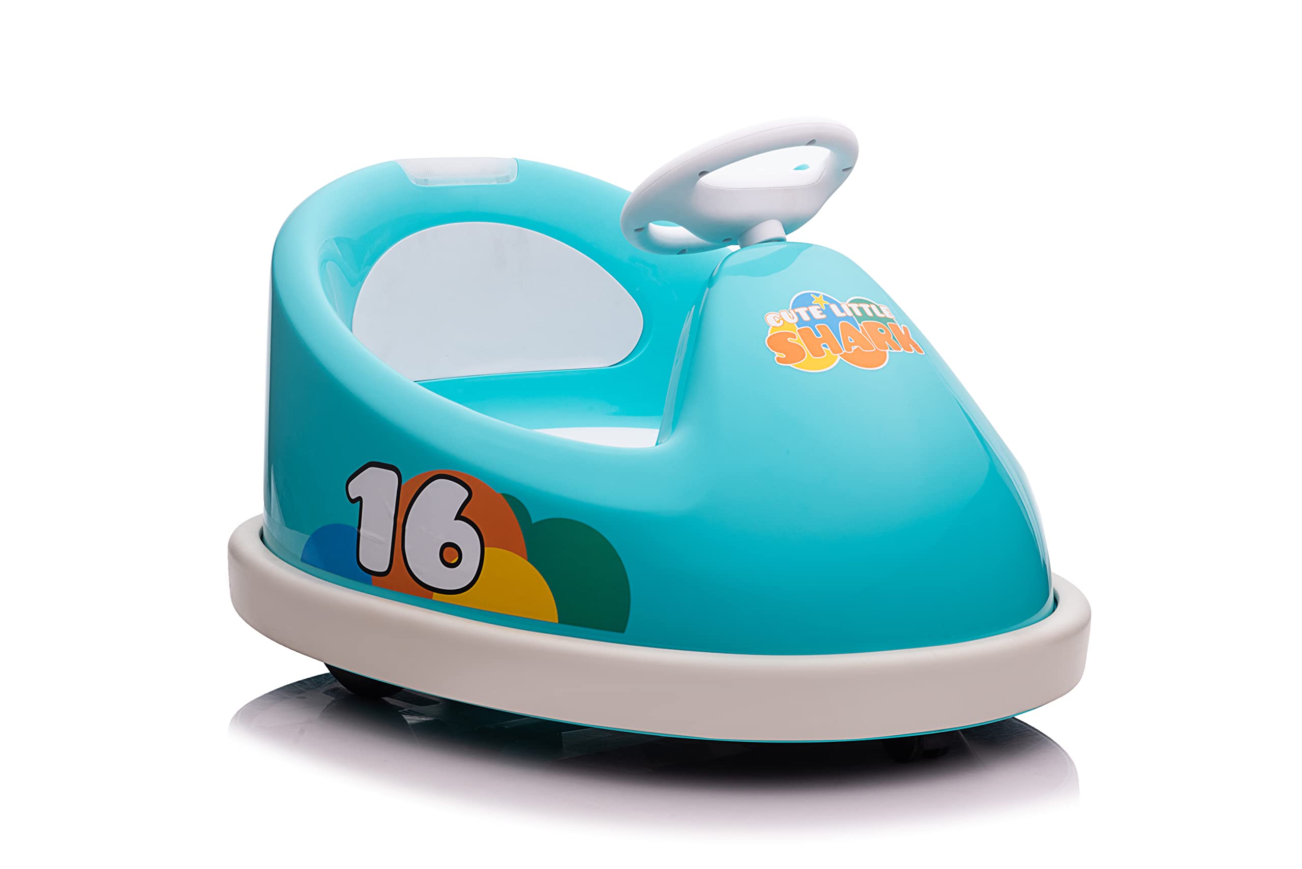 Best 6V Electric Ride On Bumper Car for Kids Ages 2-4 - 360° Spin, LED Lights, Music & Safety Features (Blue) | Indoor/Outdoor Play, Birthday Gifts, Toddler Entertainment