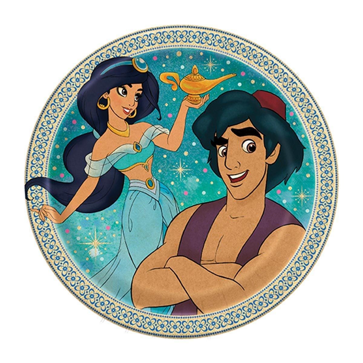 Aladdin 7-Inch Dessert Plates - Set of 8 | Elegant Party Tableware for Birthday, Wedding & Holiday Celebrations