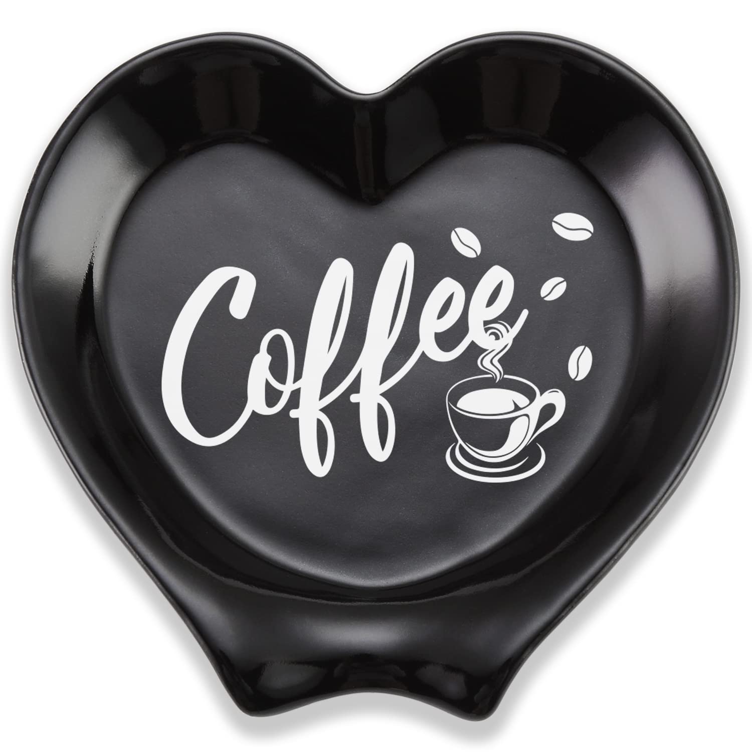 Coffee Spoon Rest Holder - Ceramic Coffee Bar Accessories for Kitchen & Dining Decor - Funny Coffee Quote Gift for Women, Men, Friends - Perfect for Coffee Lovers, Home Decor & Coffee Station Setup