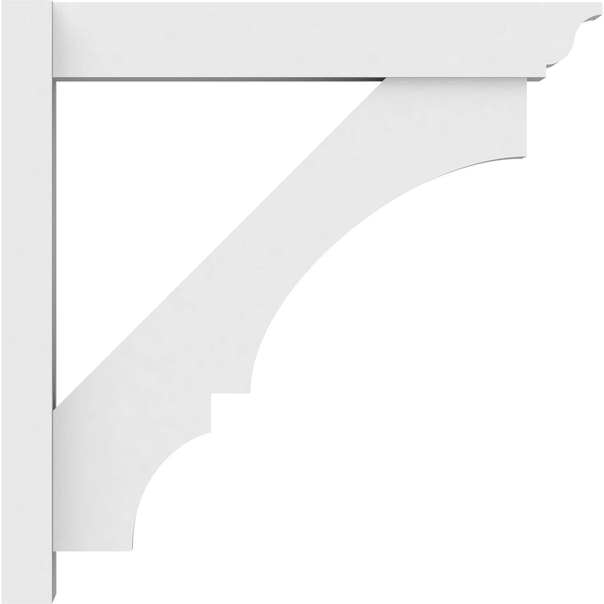 Ekena Millwork OUTP05X24X24BOA01 Balboa Architectural Grade PVC Outlooker with Traditional Ends - 5