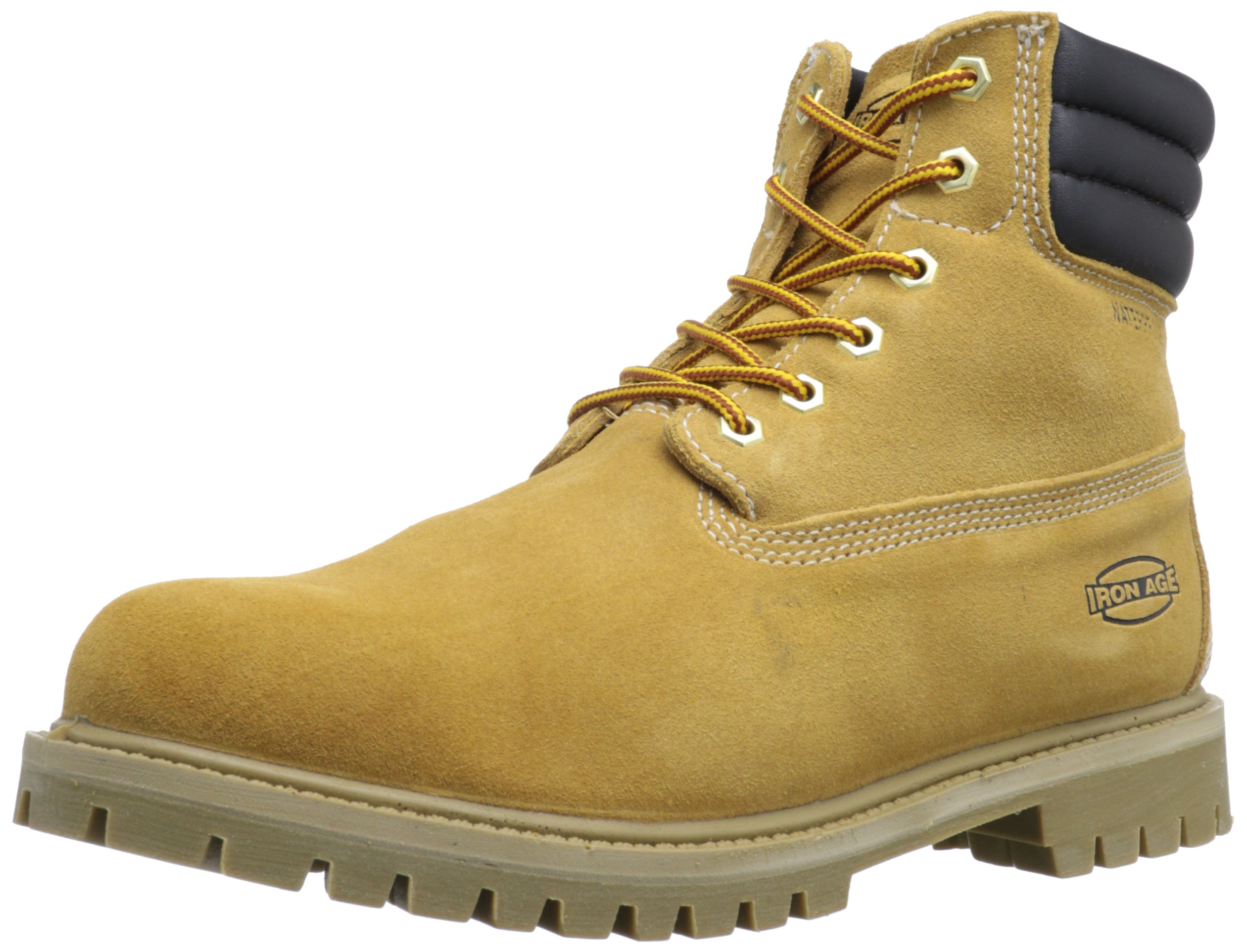 Iron Age Men's Steadfast IA0161 Work Boot - Waterproof Steel Toe Safety Shoes for Construction, Warehouse & Outdoor Work - Durable Slip Resistant Work Boots for Men