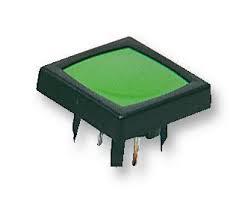 18mm Square Panel Mount Green MCS Switch 1241.1100.7095 - Durable Industrial Control for Machinery & Electrical Panels