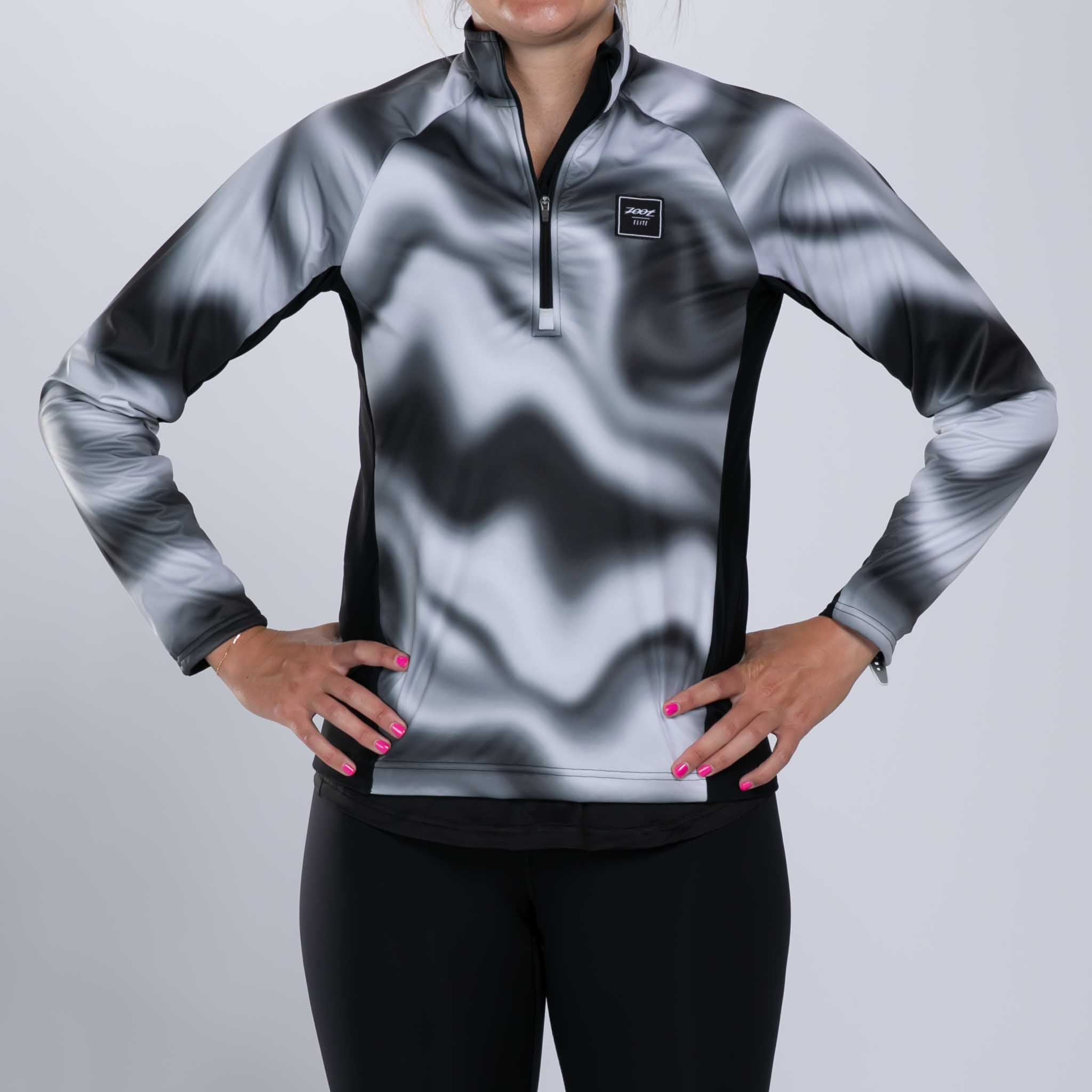 Women's Elite Thermo Shield 1/2 Zip Fleece Pullover - Lightweight Thermal Running Jacket for Cold Weather Workouts & Outdoor Activities