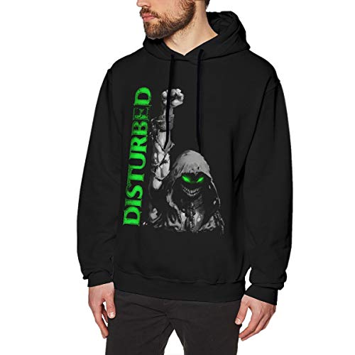 LanceHerbert Disturbed Hoodie for Men - Casual Pullover Sweatshirt with Hood | Trendy Streetwear for Everyday Wear & Outdoor Activities
