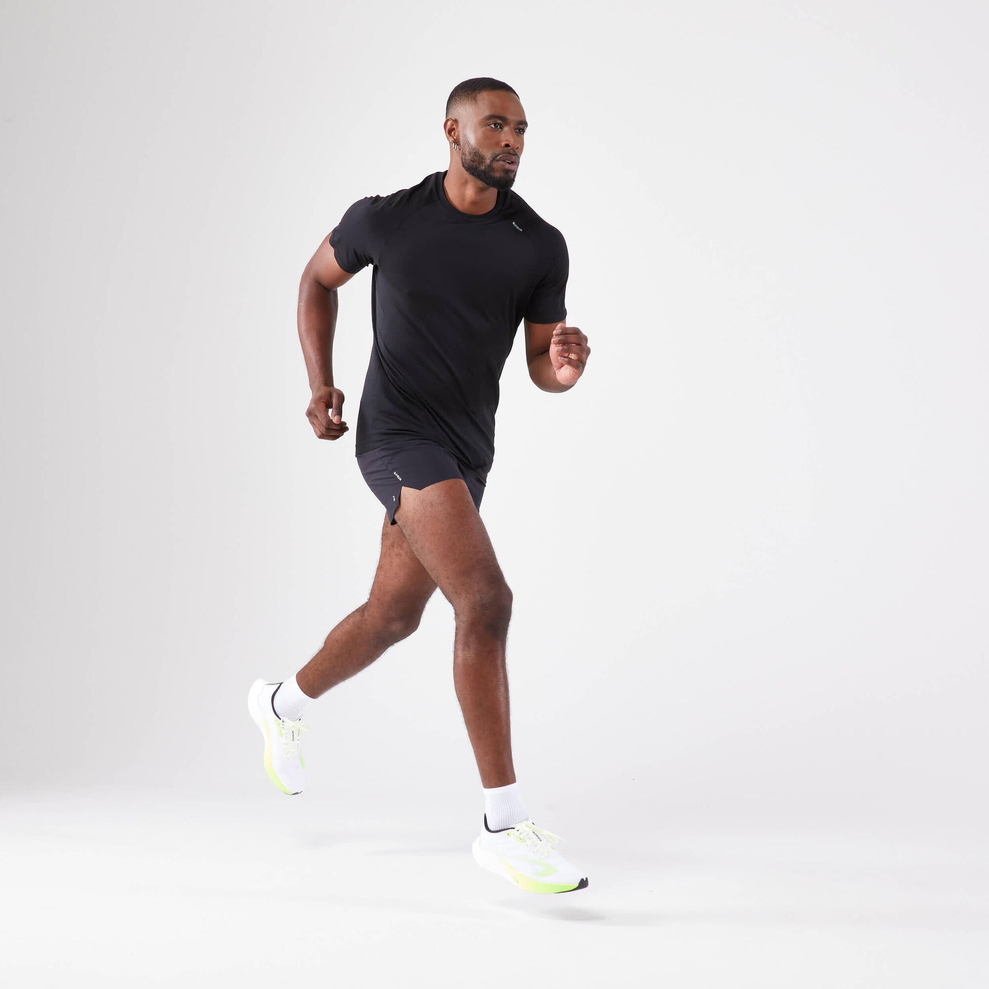 Kiprun Men's Run 500 Comfort Seamless Running T-Shirt - Breathable Quick-Dry Athletic Shirt for Jogging, Gym & Outdoor Workouts