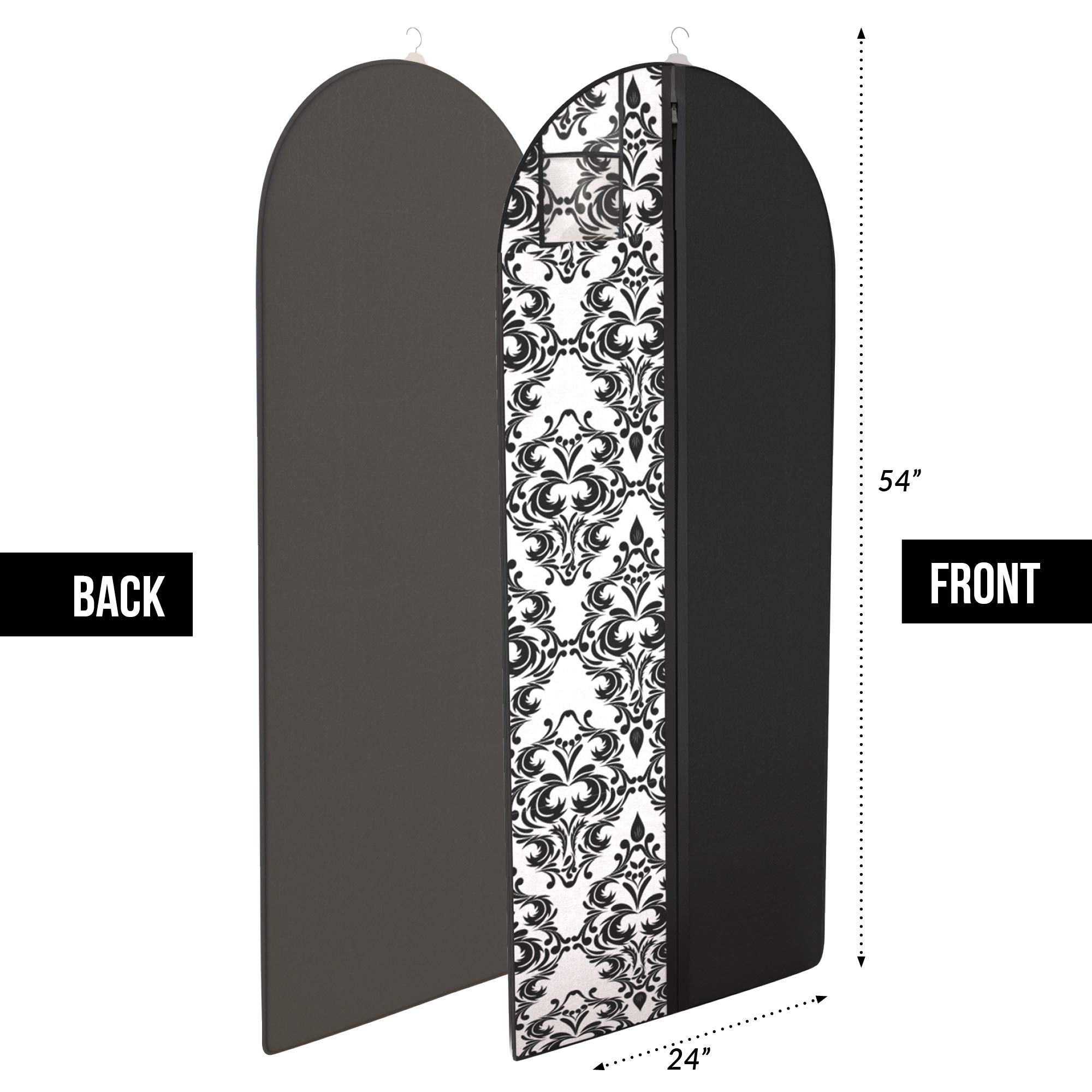 Damask Dress & Gown Garment Travel Bags - 54