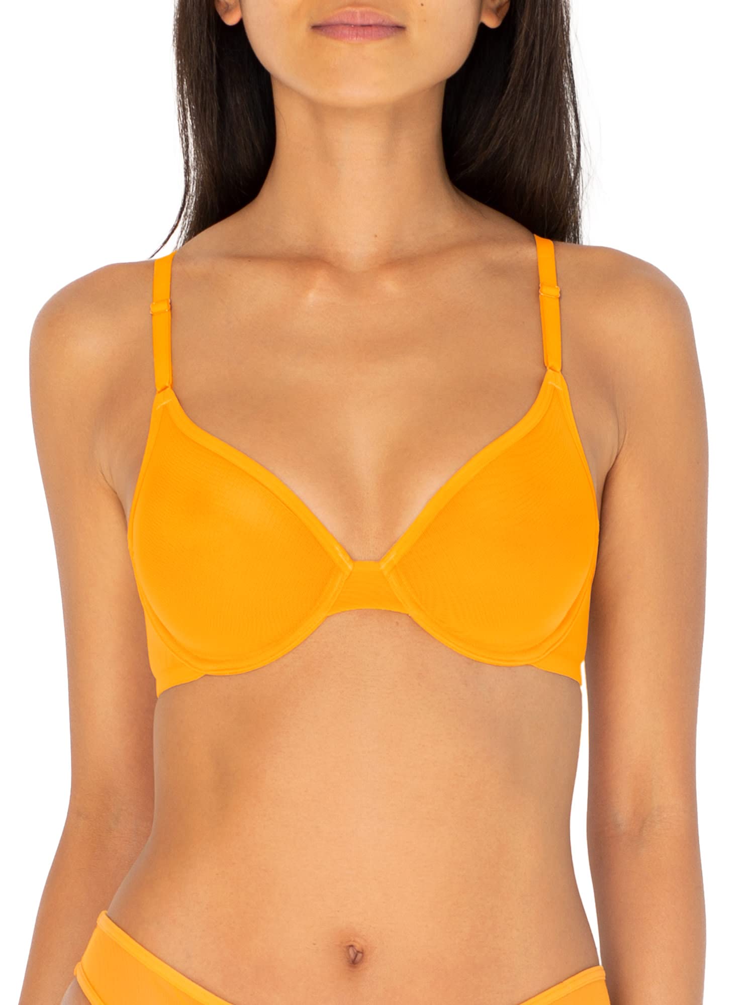Smart & Sexy Women's Sheer Mesh Demi Underwire Bra - Comfortable Lingerie for Everyday Wear & Special Occasions