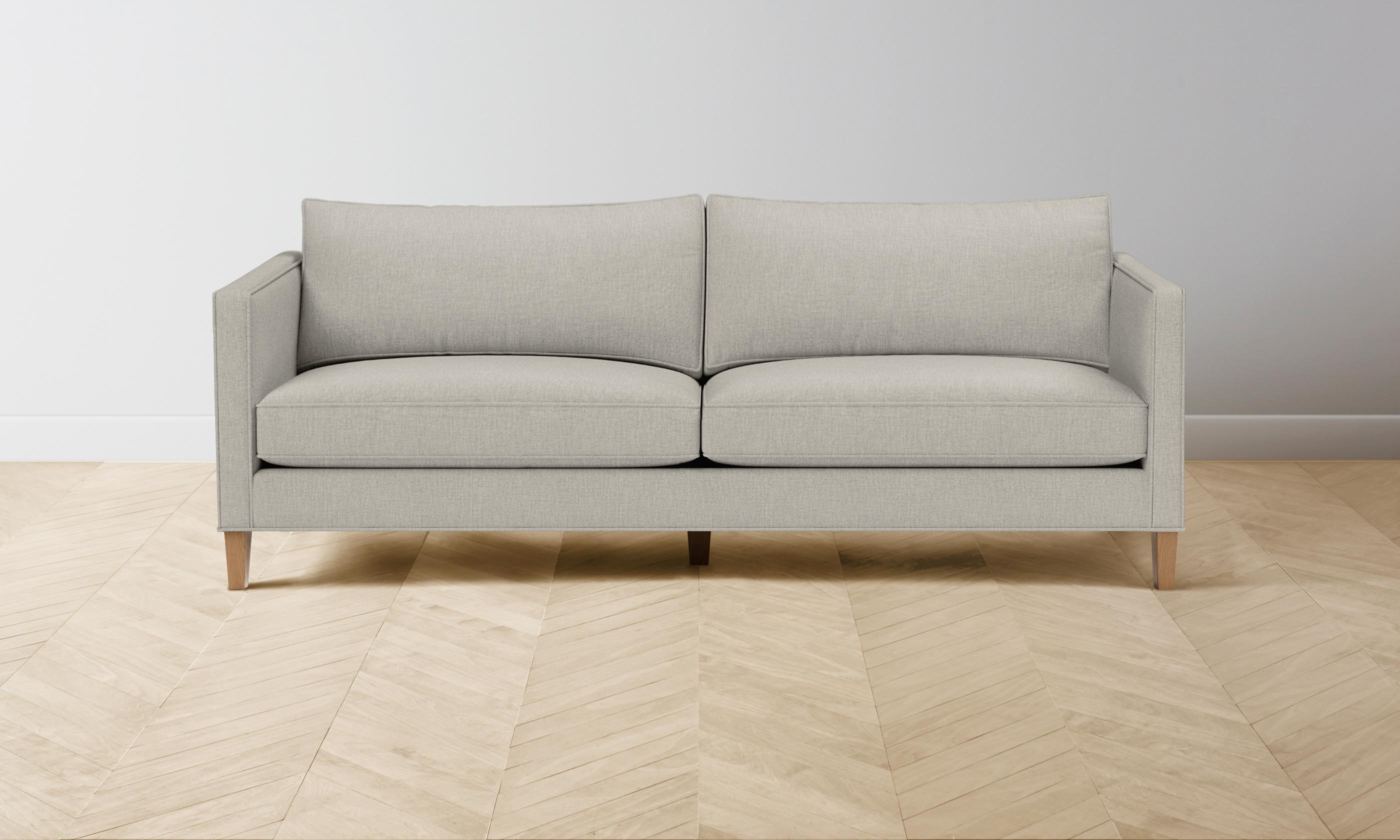 Crosby Sofa - Performance Linen Weave Beige Living Room Couch for Modern Home Decor | Comfortable Sectional Sofa for Family Gatherings & Relaxation