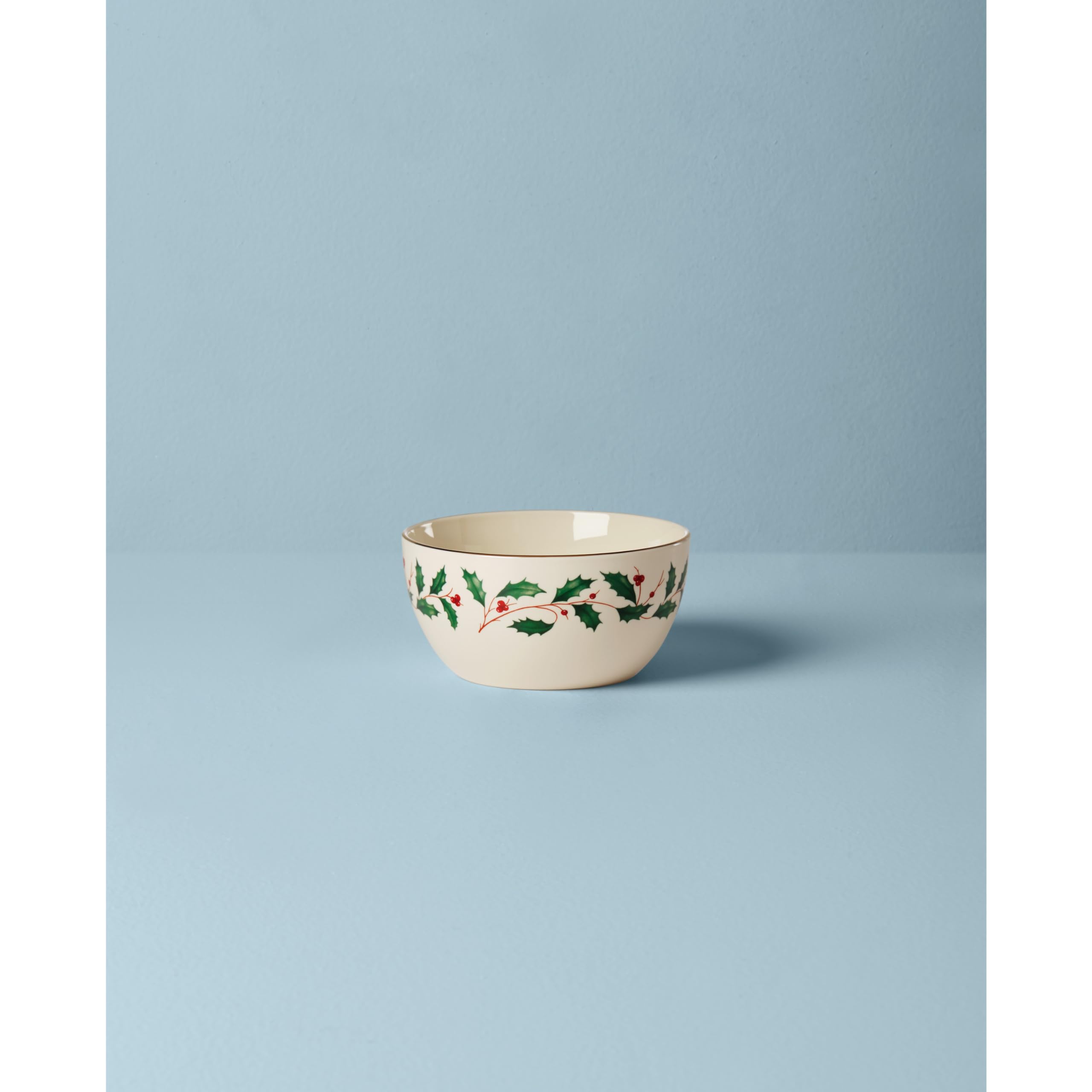 Lenox 893493 Holiday Small Bowl 14 oz - Christmas Hosting Serving Bowl for Holiday Parties, Dinnerware Set, Festive Table Decor - Perfect for Christmas Dinner, Thanksgiving, and Holiday Entertaining