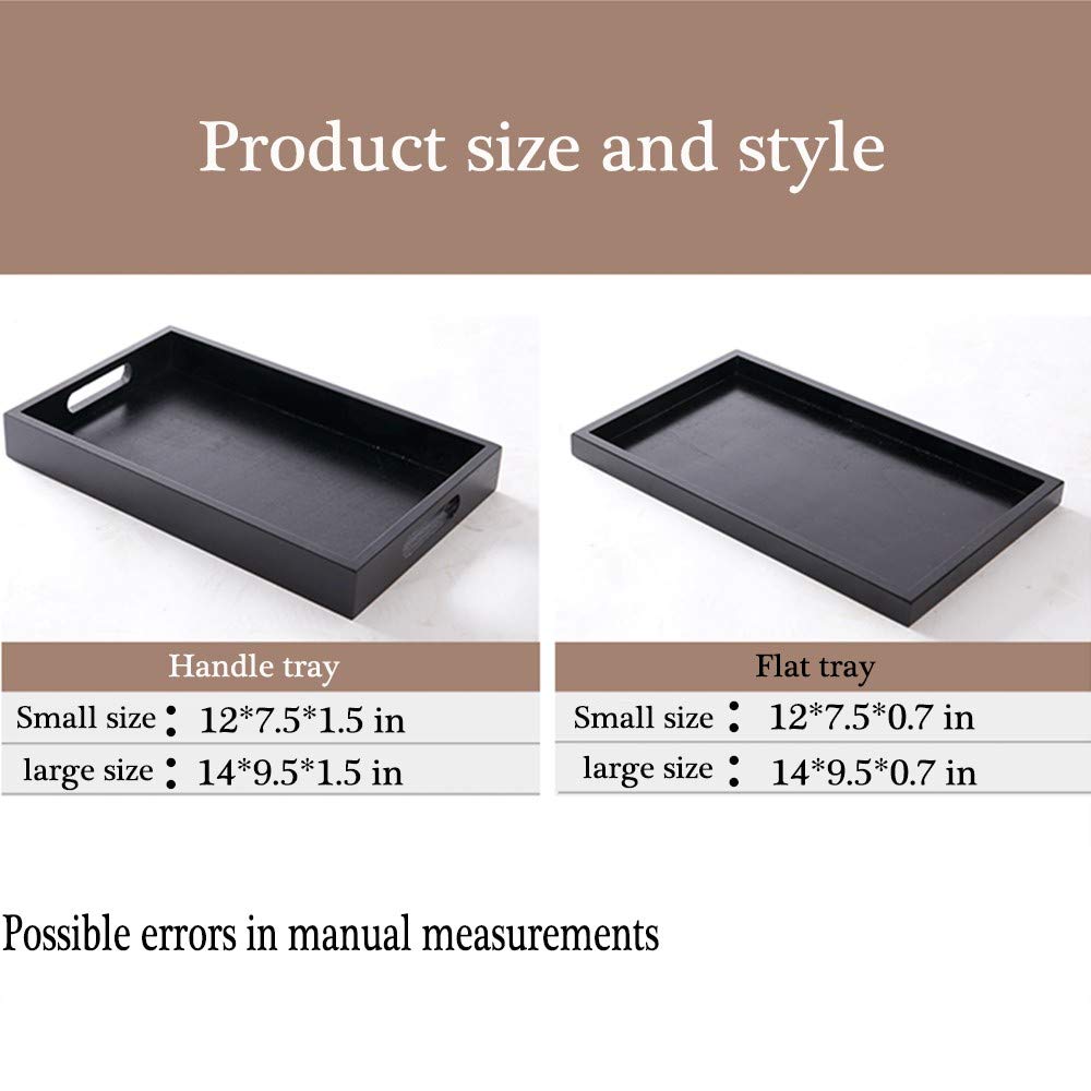 **Wooden Serving Tray with Handles & Raised Edges - Multipurpose Wood Platter for Fruits, Cheese, Breakfast, or Charcuterie - Perfect for Dining, Entertaining & Home Decor**