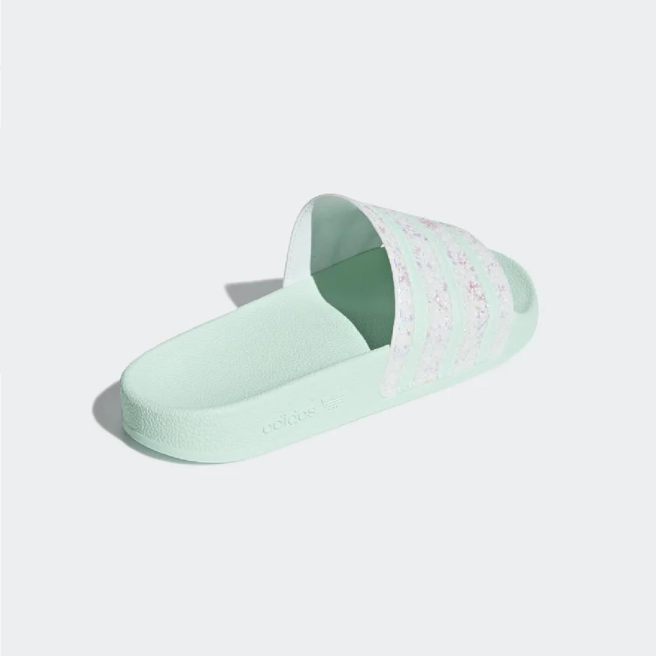 Adilette Slides for Men & Women - Comfortable Ice Mint Color Pool & Beach Sandals - Perfect for Summer, Lounging, and Shower Use