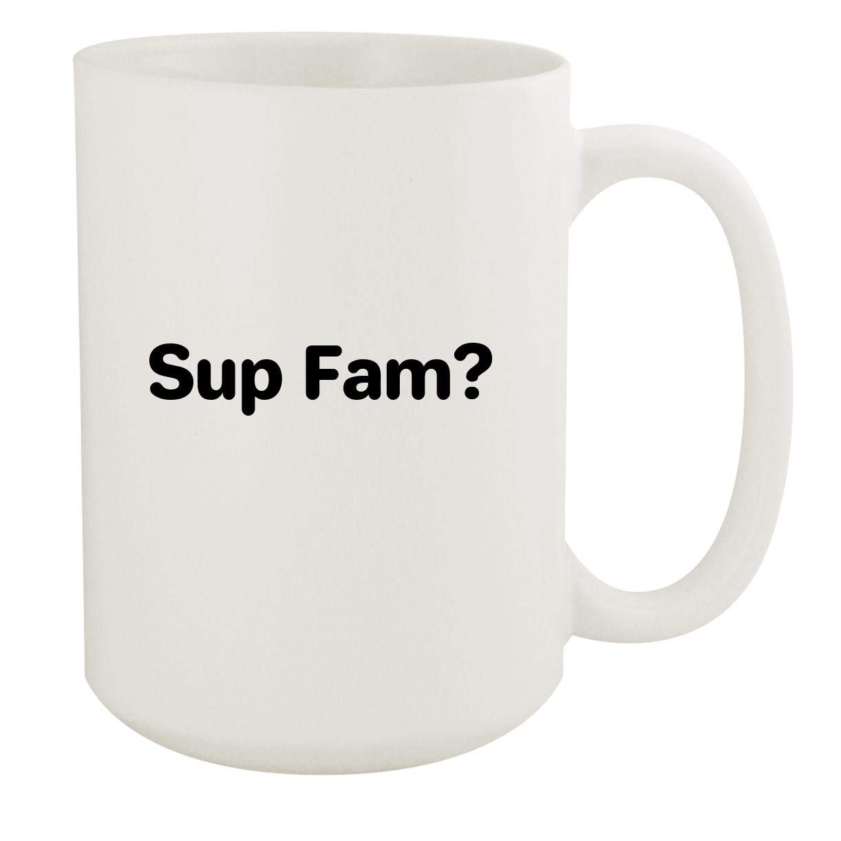 15oz White Ceramic Coffee Mug - Premium Quality, Dishwasher & Microwave Safe - Perfect for Home, Office, or Gift Giving