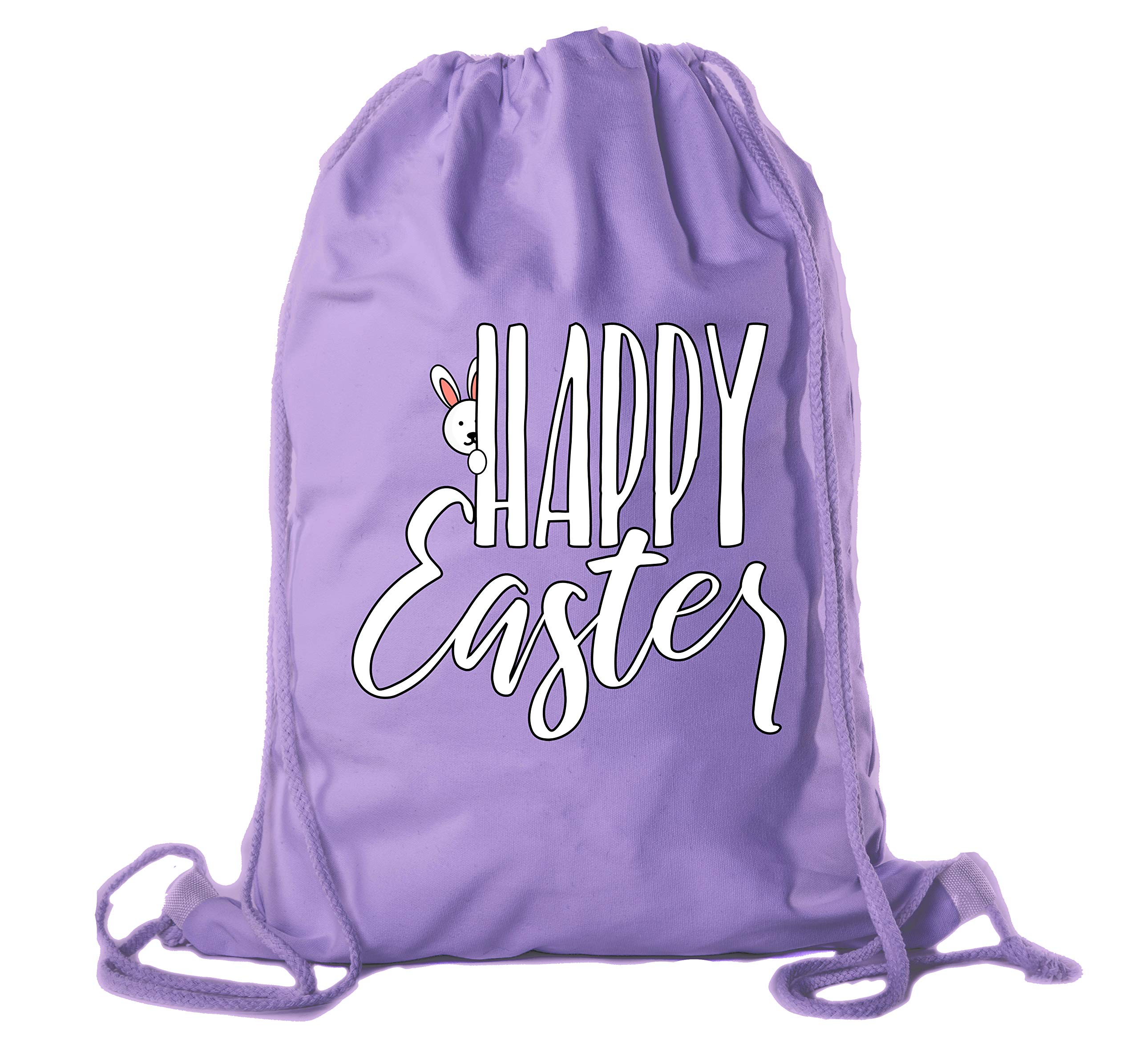 Easter Basket Backpack Bulk - Cotton Drawstring Cinch Bags for Easter Bunny Gifts - Peeking Bunny Design | Perfect for Easter Egg Hunts, Party Favors & Holiday Celebrations