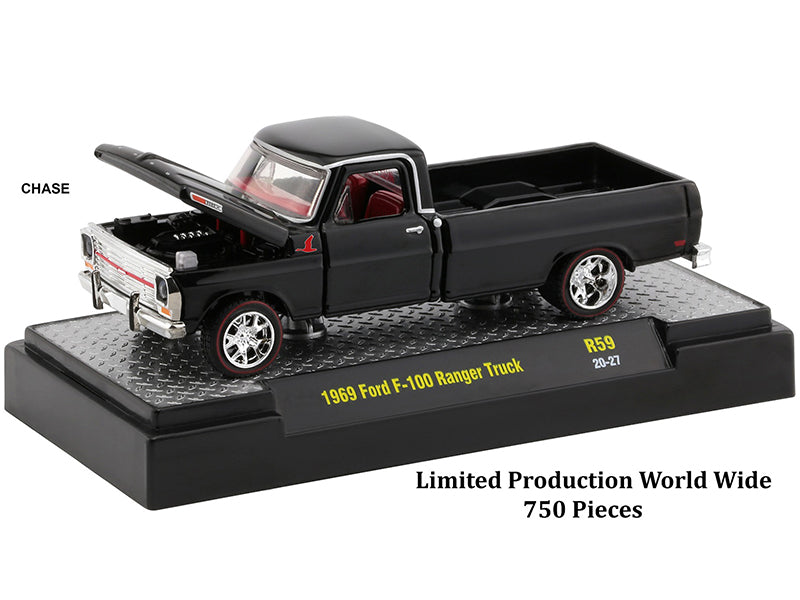 M2 Machines 1/64 Scale Diecast Model Cars - 6 Piece Auto Show Collection in Display Cases | Perfect for Collectors, Car Enthusiasts & Home/Office Decor