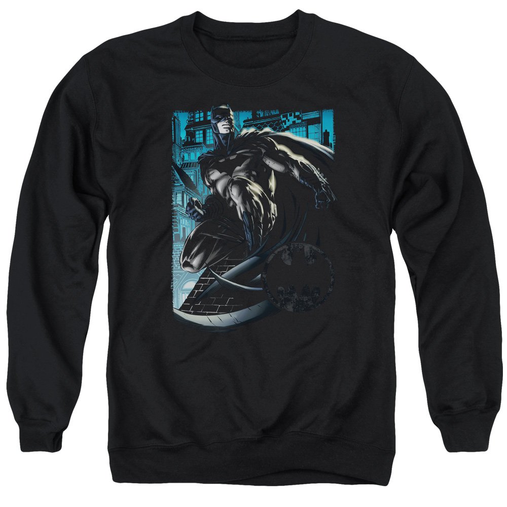 Batman Knight Falls in Gotham Unisex Crewneck Sweatshirt - Soft Cotton Pullover for Men & Women - Casual Wear, Cosplay & Superhero Fan Gift