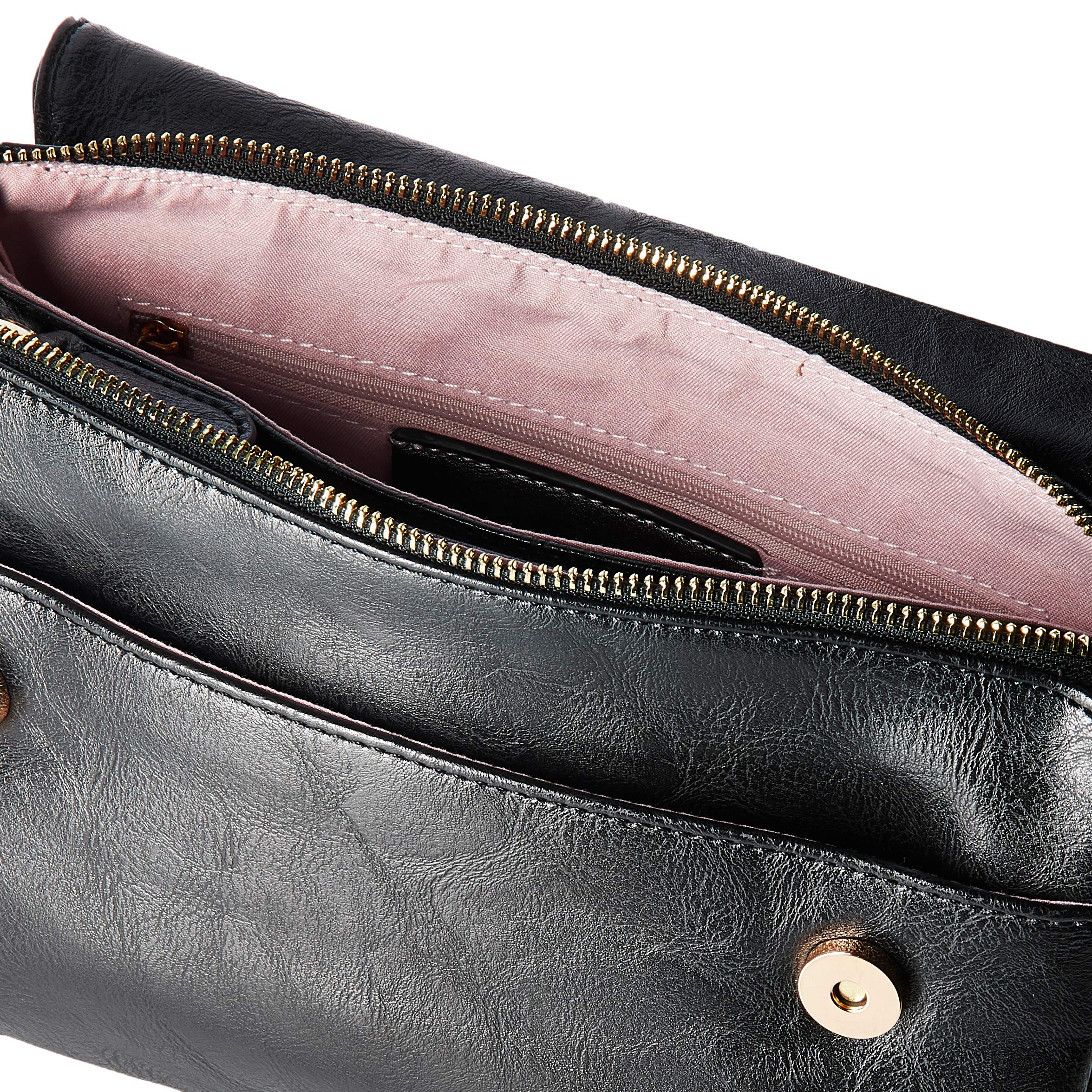 Vegan Leather Convertible Crossbody Shoulder Bag & Clutch Purse for Women - Stylish & Versatile Handbag for Work, Travel & Evening Events