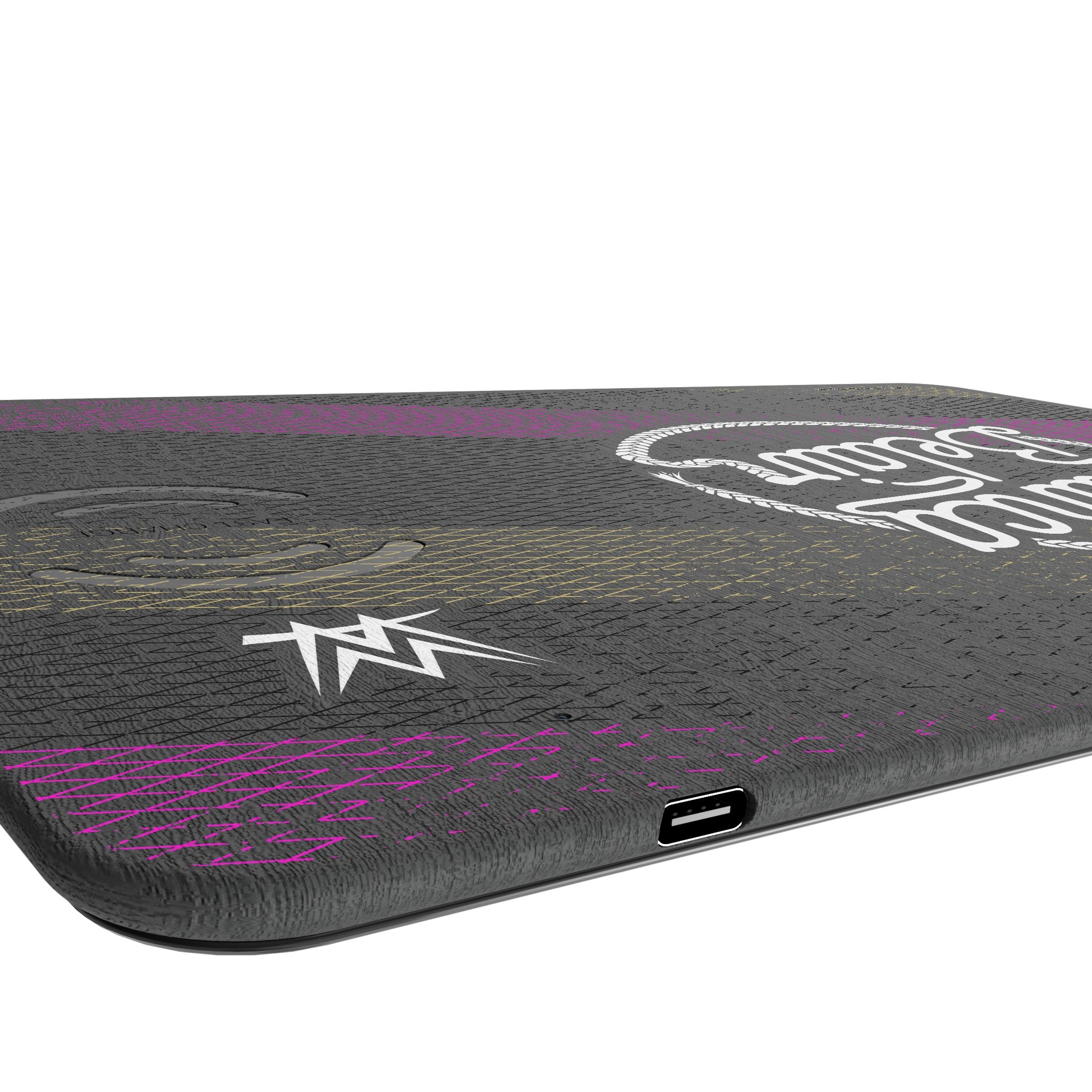 Bianca Belair Steel 15W Fast Wireless Charger & Mouse Pad - Perfect for Office, Gaming & Home Workspace Setup