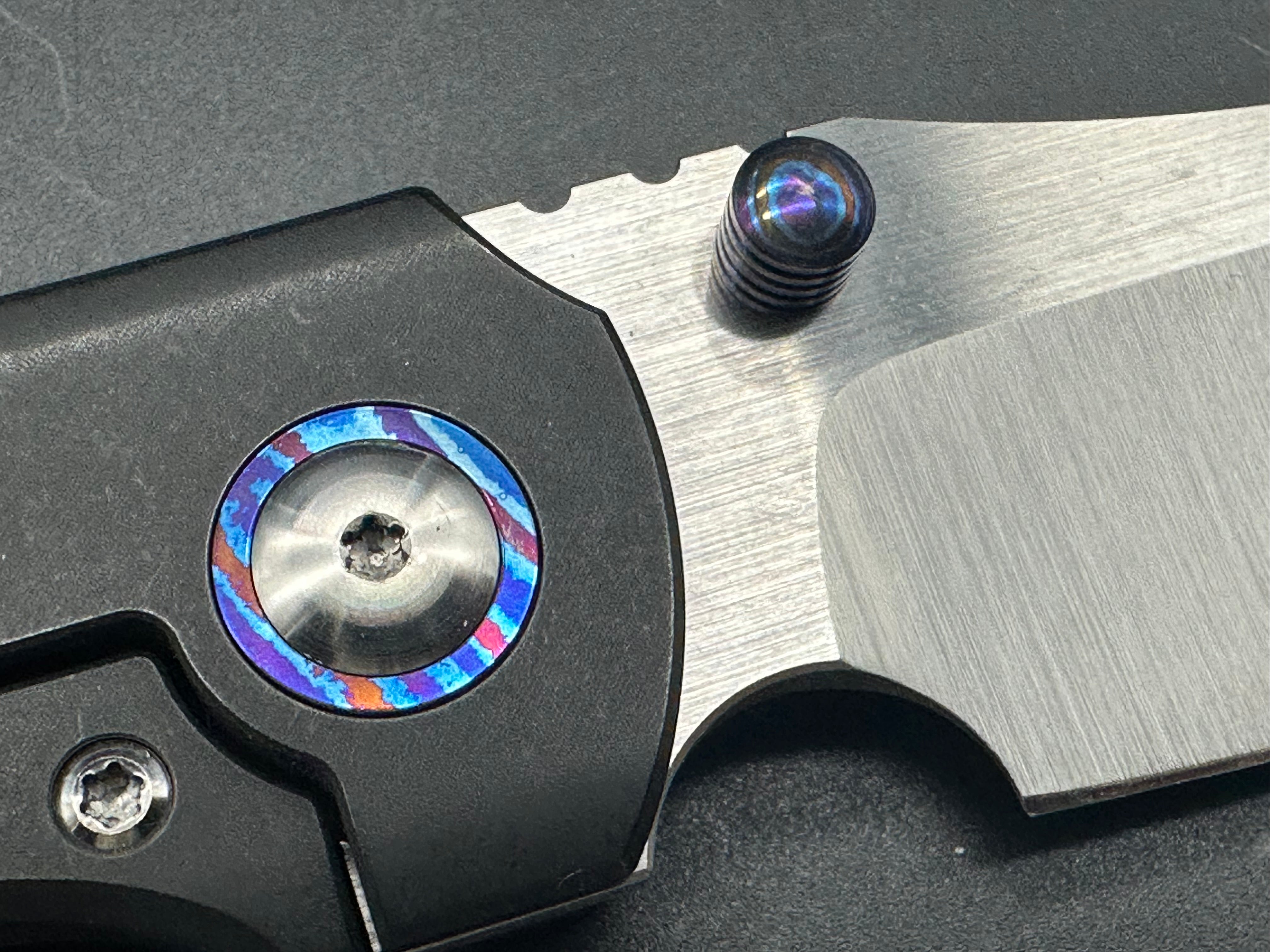 Premium Berg Barber M390 Folding Knife with Zirconium Scales, Thumb Studs & Back Spacer - Limited Edition 41/50 - EDC, Outdoor Survival & Collectors Knife