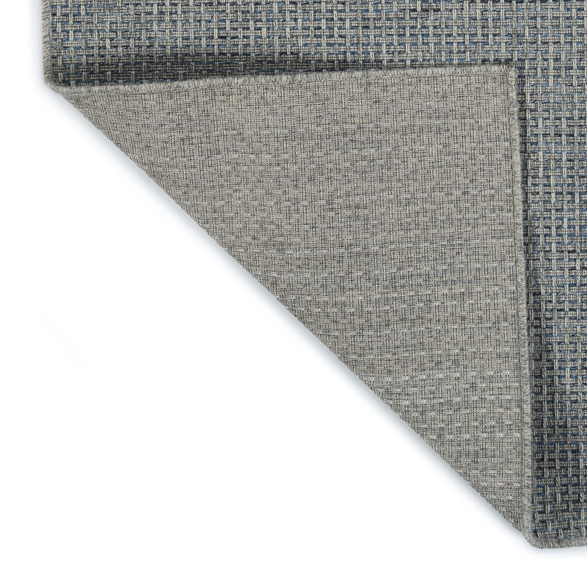Kaleen Rugs Bacalar Collection Blue 4' x 6' Rectangle Area Rug - Soft Modern Boho Rug for Living Room, Bedroom & Office Decor