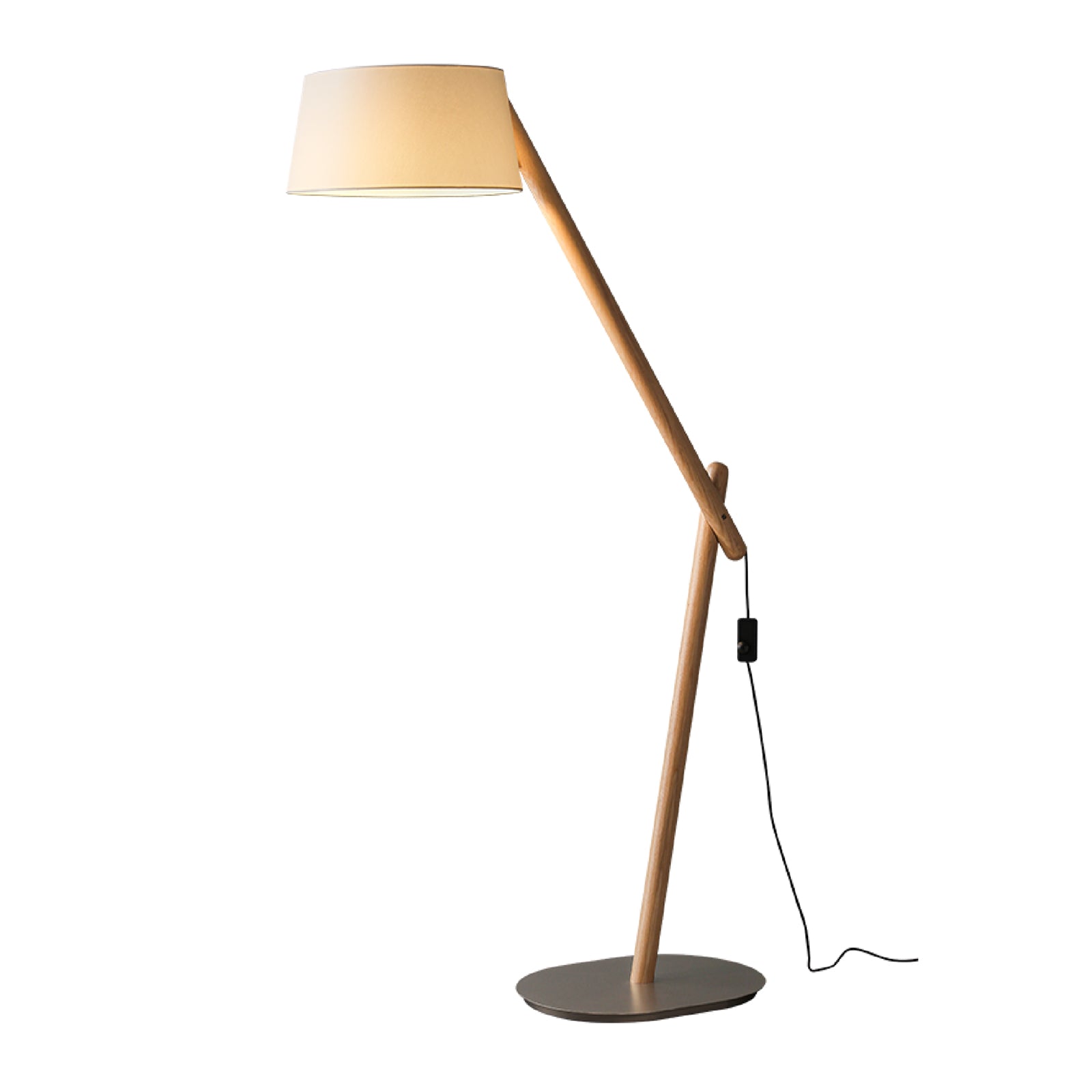 Modern Lean Pivot Floor Lamp - Adjustable LED Reading Light for Living Room, Bedroom & Office - Dimmable Standing Lamp with Flexible Gooseneck Design - Perfect for Reading, Working & Relaxing