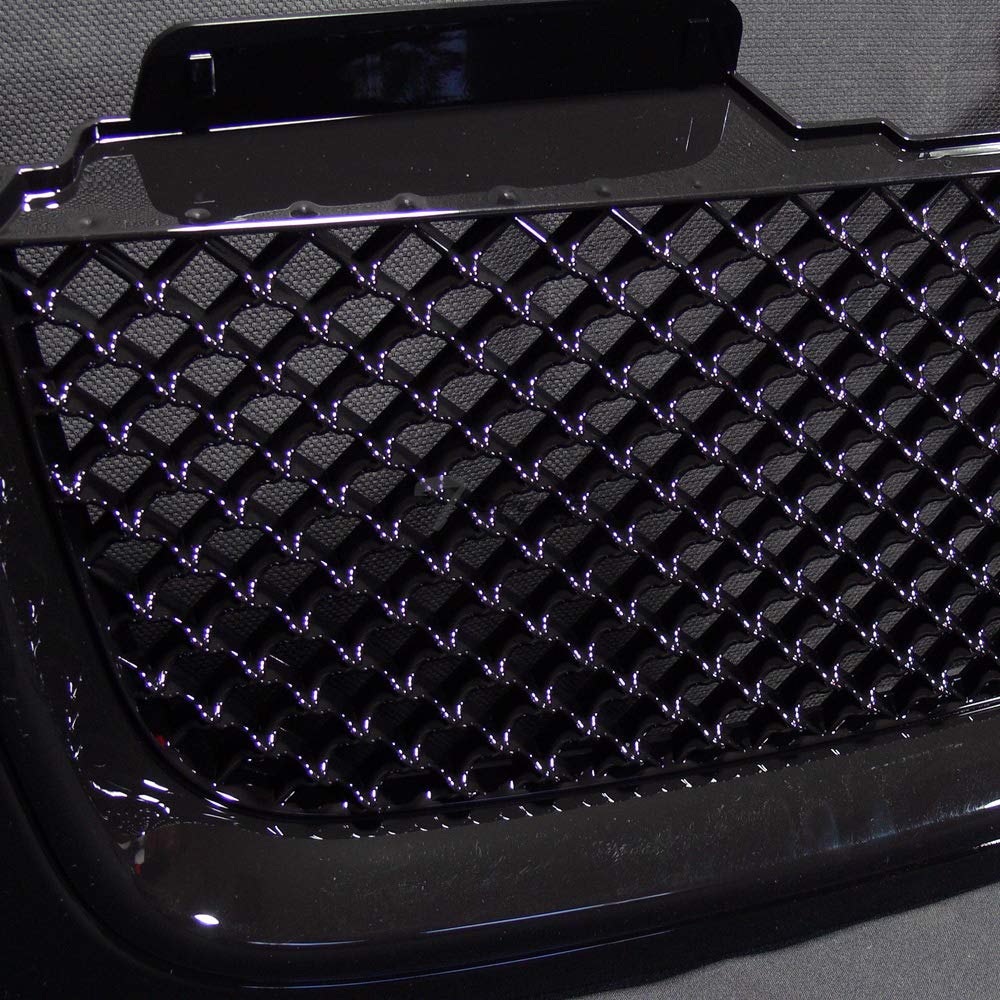 VioGi Glossy Black ABS Plastic Badgeless Mesh Front Upper Grille for 2002-2009 GMC Envoy XL XUV - Durable Replacement Grille for Off-Road & Custom Truck Upgrades