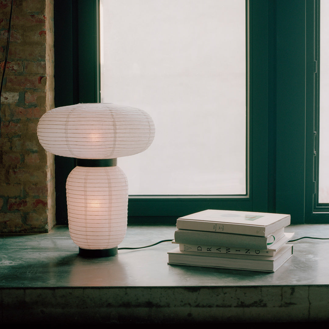 Formakami JH18 Modern Paper Table Lamp - Handcrafted Scandinavian Design for Living Room, Bedroom & Office Decor