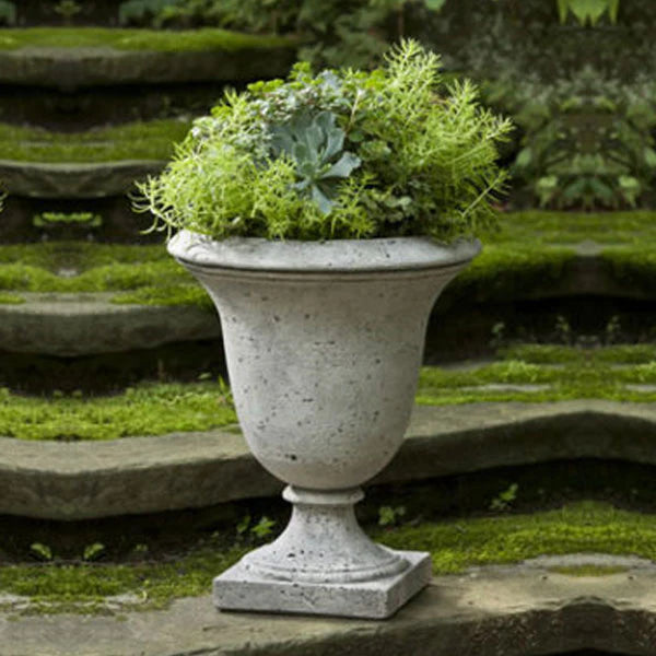 Linwood Urn Planter - Elegant Outdoor Garden Decor for Flowers & Plants | Perfect for Patio, Balcony & Memorial Gardens | Campania International
