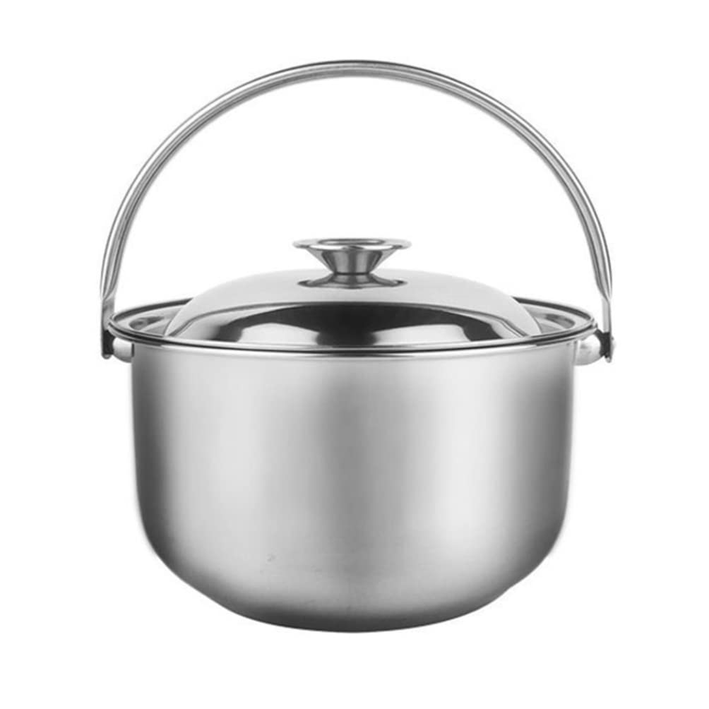 Premium Stainless Steel Stock Pot with Lid - 18cm Multipurpose Saucepan for Soup, Stew, Pasta & Milk Warming | Durable Kitchen Cookware for Home & Restaurant Use