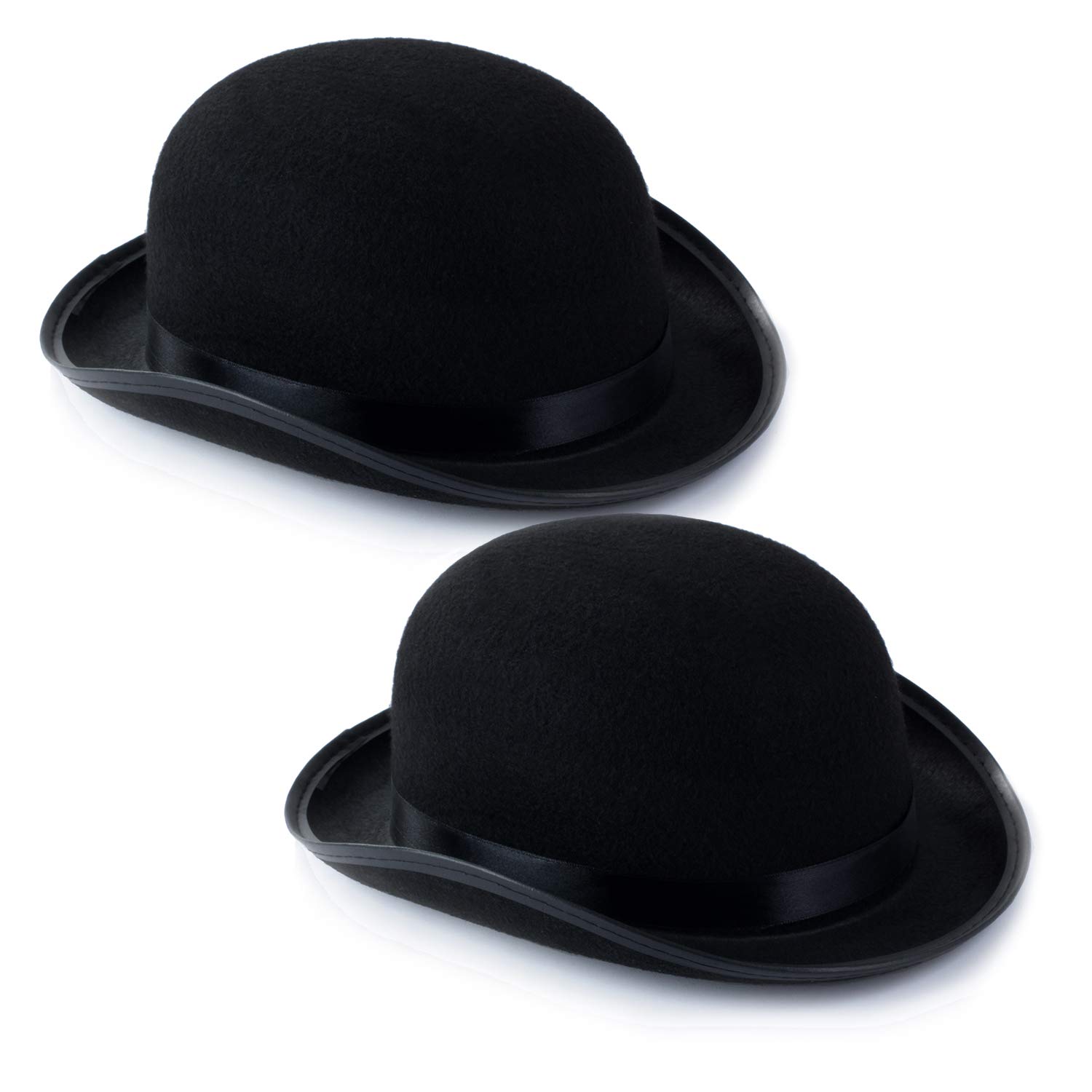 Funny Derby Bowler Hat for Men & Women - Unisex Vintage Costume Party Hat - Perfect for Halloween, Cosplay, and Themed Events