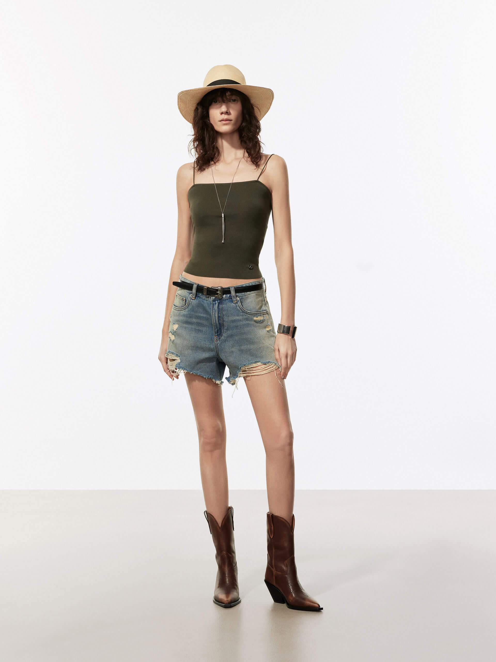 Women's Stretchy Fitted Knit Cami Top - Soft Ribbed Tank for Layering, Casual Wear & Date Night Outfits