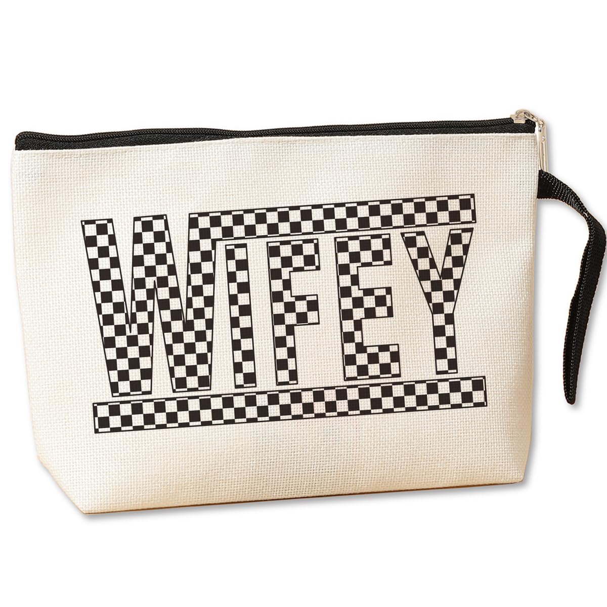 Wifey Gifts for Women - Elegant Cosmetic Makeup Toiletry Bag - Perfect Wife Bride Mom Mother Girlfriend Appreciation Gifts for Engagement Wedding Birthday Mothers Day - Ideal for Travel, Spa, and Everyday Use