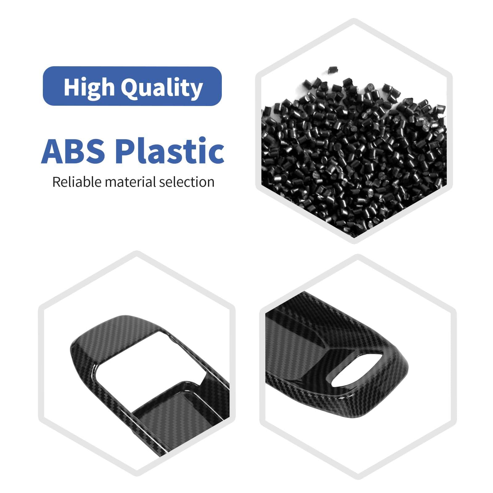 Carbon Fiber Inner Door Handle Bowl Cover Trim for Jeep Wrangler JL/JLU & Gladiator JT (2018-2024) - Interior Accessories Set of 4 - Upgrade Your Ride with Premium Protection & Style