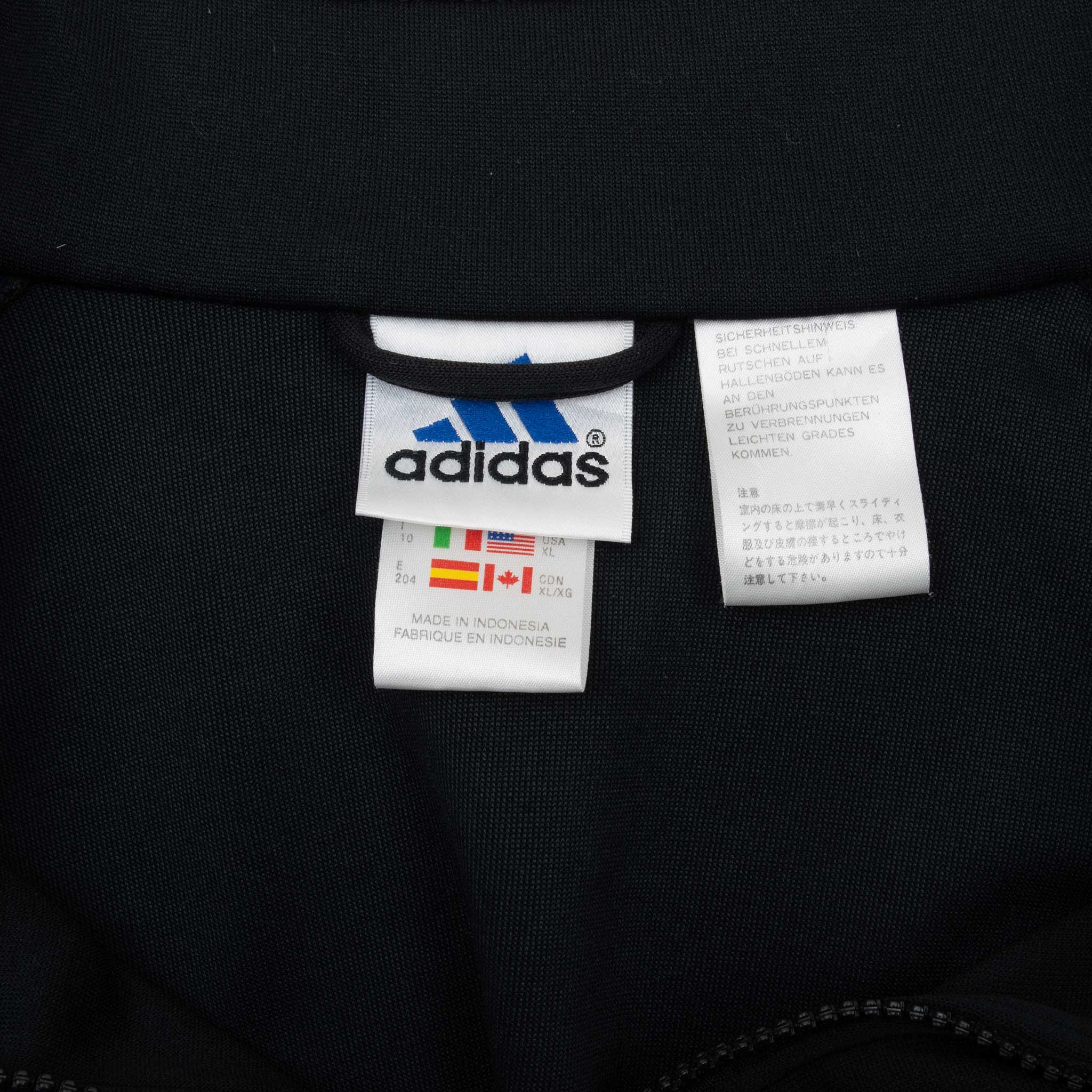 Vintage Adidas Black Pullover Track Jacket 1990s XL - Retro Athletic Wear for Running, Gym & Street Style Fashion