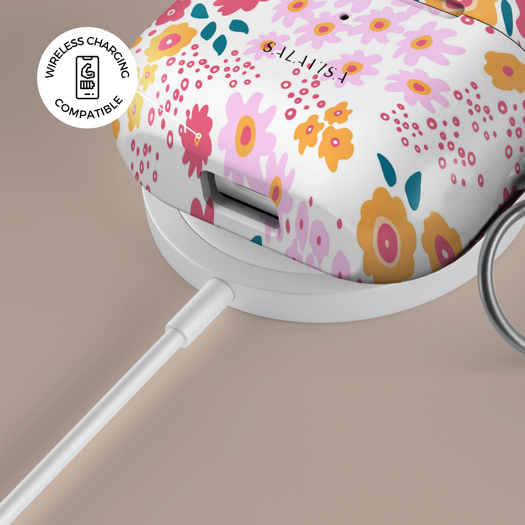 Cute Floral AirPods Case Cover - Spring Ditsy Pattern Design for AirPods 1/2/3 & Pro - Perfect for Women, Girls, Fashion Accessories & Everyday Use