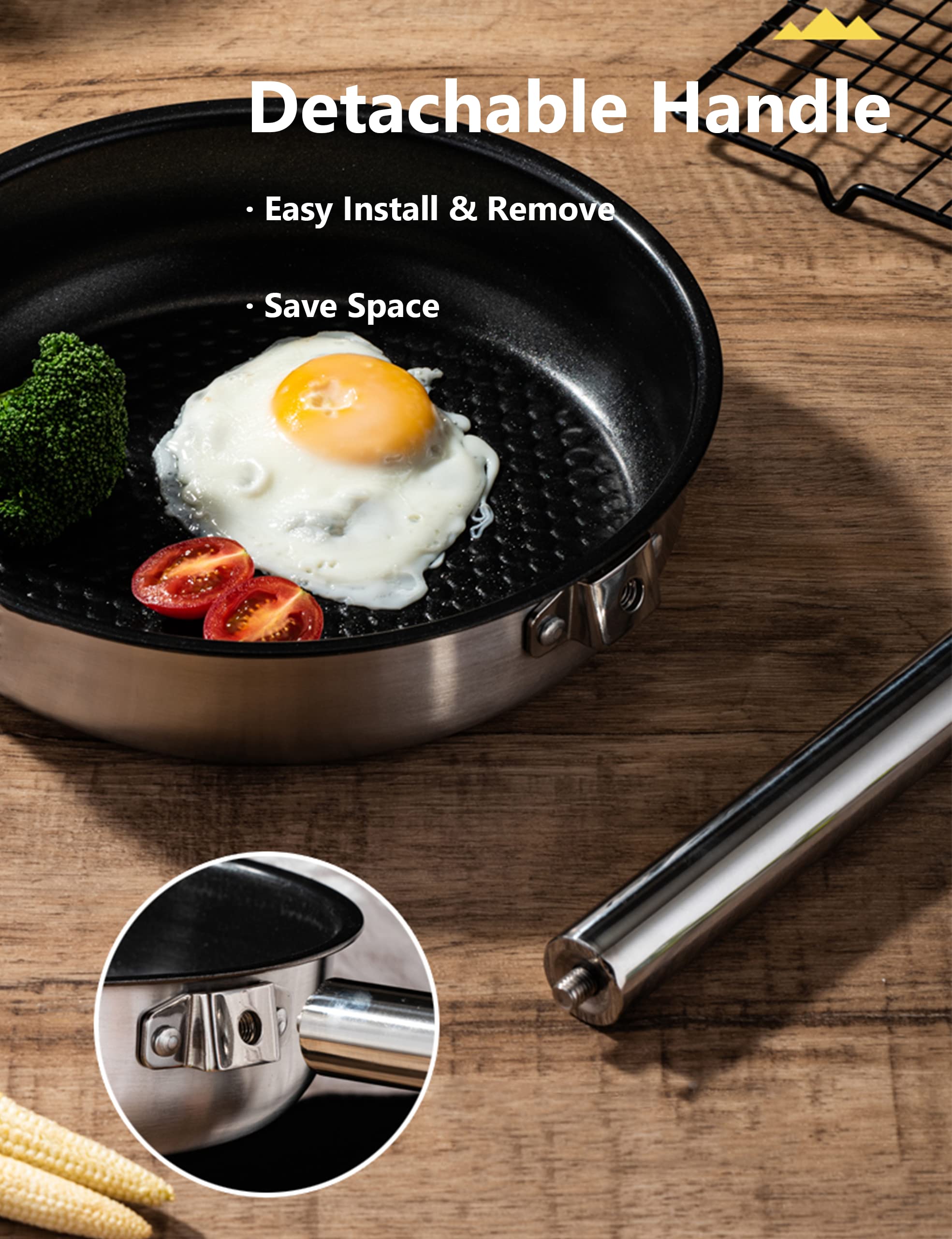 **CampPro Stainless Steel Camping Cookware Set for 4-8 People – Portable Camping Pots & Pans with Carrying Bag – Perfect for Campfire Cooking, RV Trips, Backyard Picnics & Outdoor Adventures**