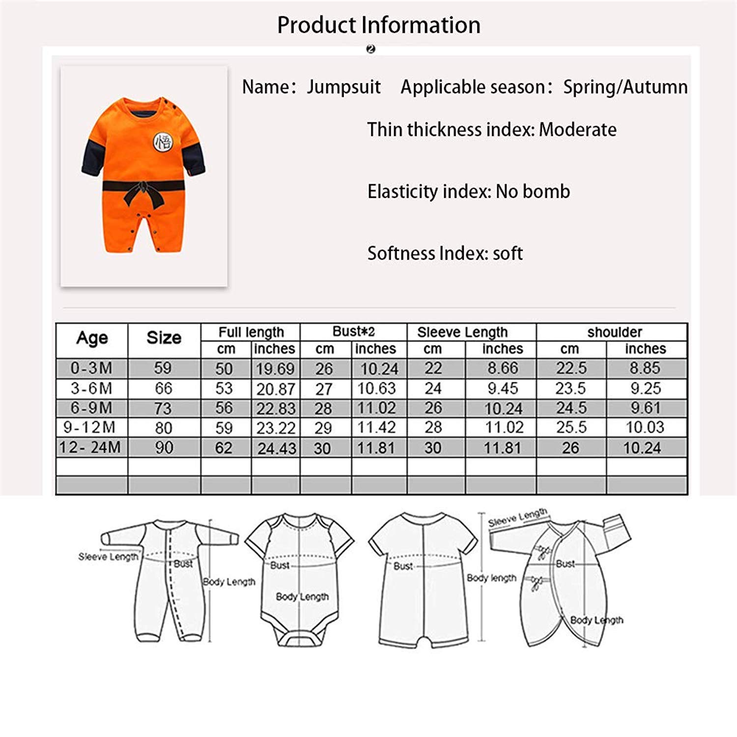 Beal Baby Anime Rompers - Long Sleeve Jumpsuit for Newborns & Toddlers - Perfect for Cosplay & Photo Shoots