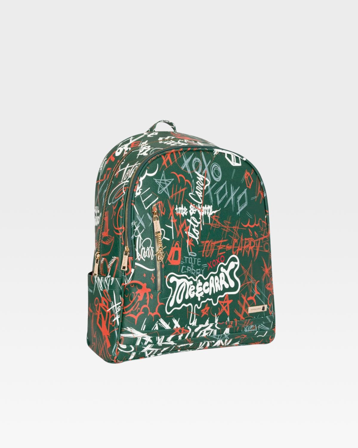 Graffiti Tombstone Roller Duffle Set - Emerald Green Luggage for Travel, Gym & Skateboarding Accessories | Water-Resistant Duffle Bag with Wheels for Urban Adventures