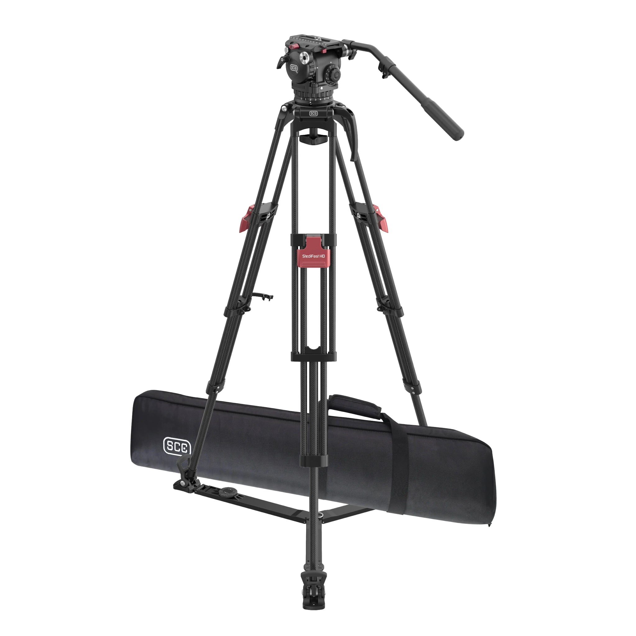 SCG T16 StediFast HD Professional Tripod System - Lightweight Aluminum Camera Tripod for DSLR, Video & Photography - Perfect for Travel, Vlogging & Outdoor Shoots