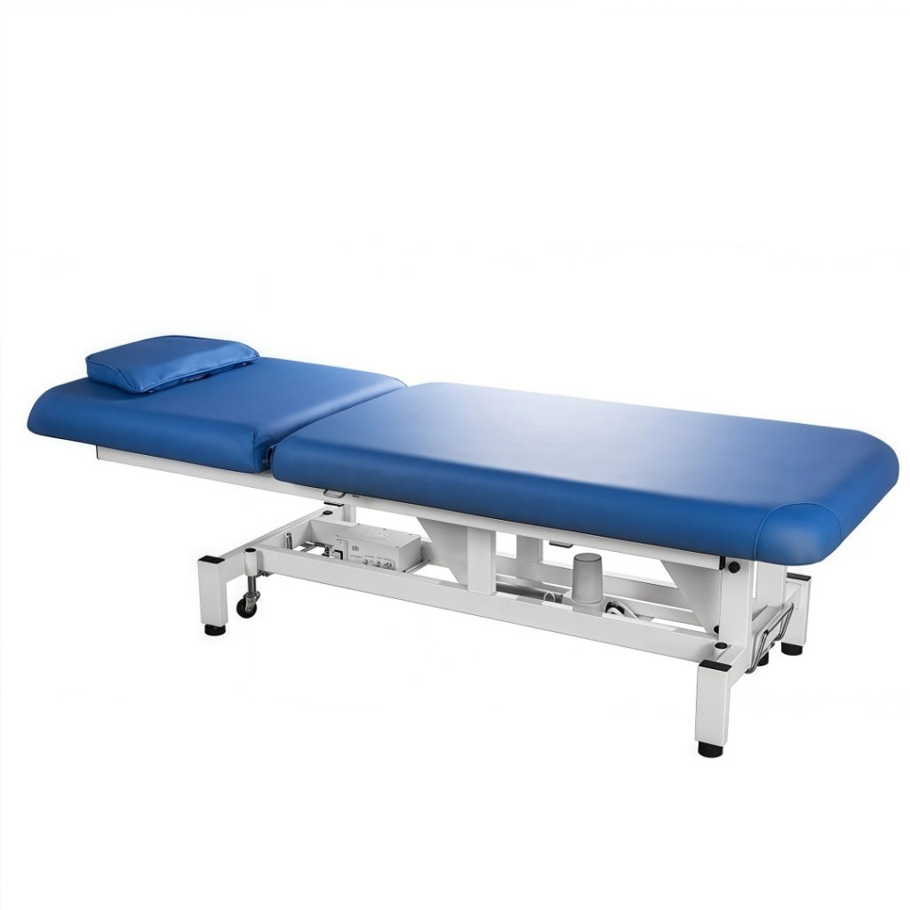 Silverfox® 2 Motor Electric Massage Table - Adjustable Height Power Lift Physical Therapy Bed for Back Pain Relief, RMT & Chiropractic Treatment (Model 2212A) - Perfect for Clinics, Spas & Home Use