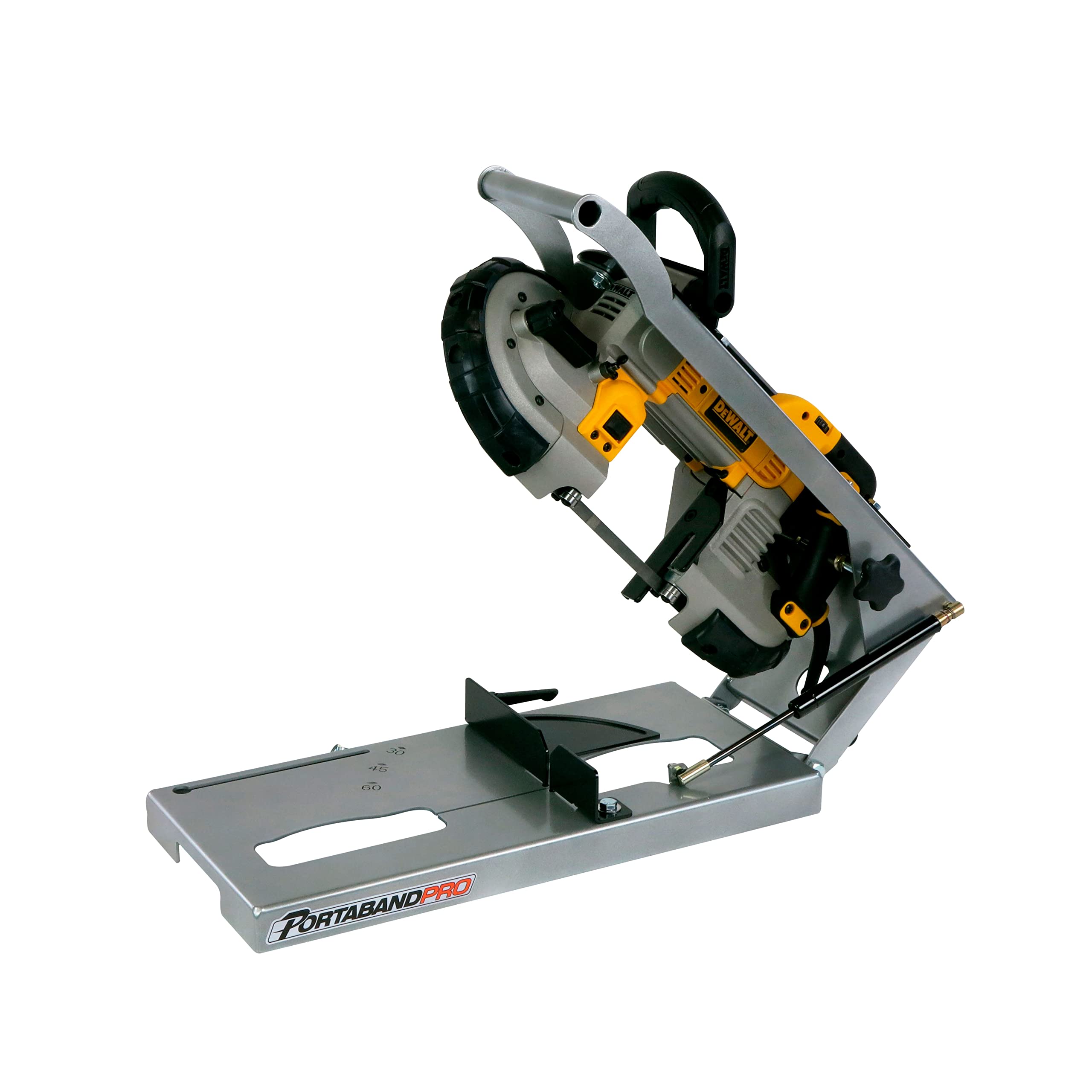 Premium Band Saw Stand for DeWalt DWM120 Portable Band Saw - Heavy Duty Metal Workbench Support with Adjustable Height for Woodworking, Metal Cutting & DIY Projects